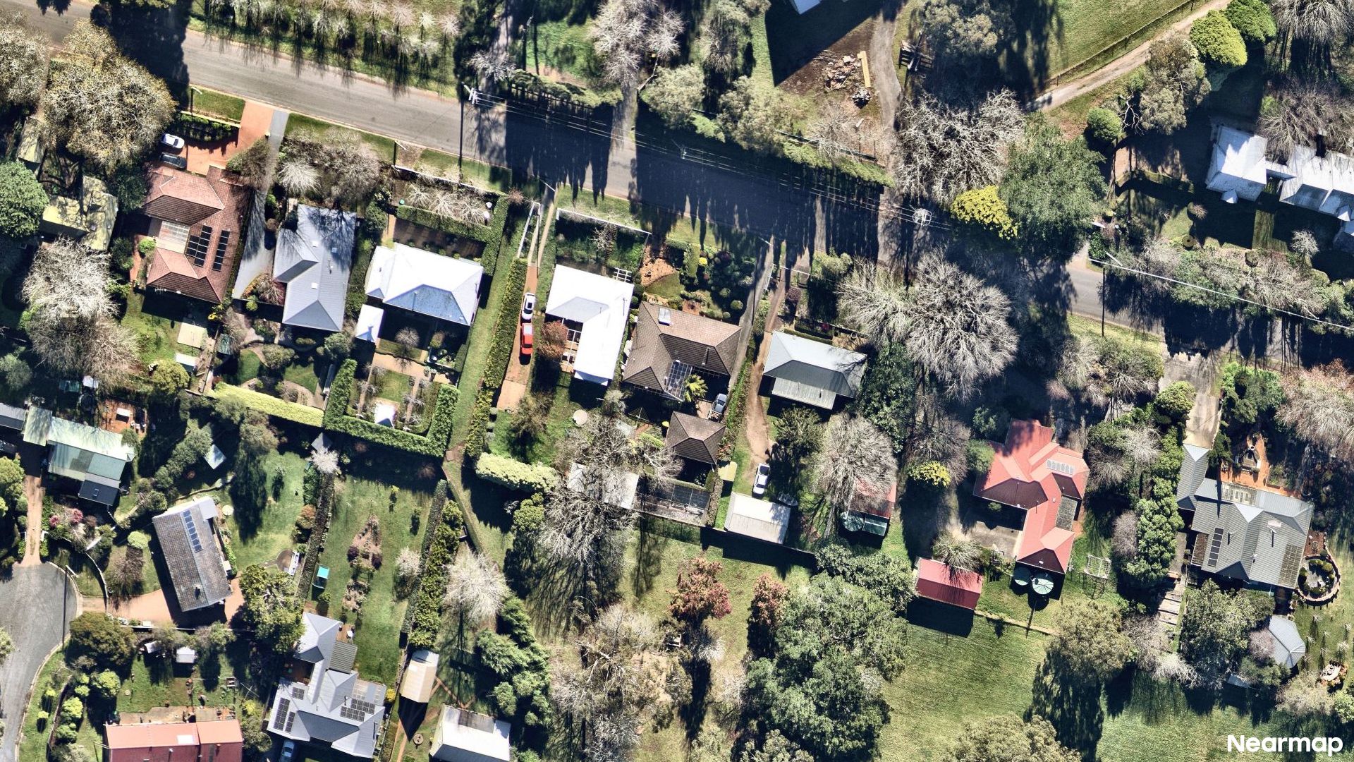 Vertical aerial view