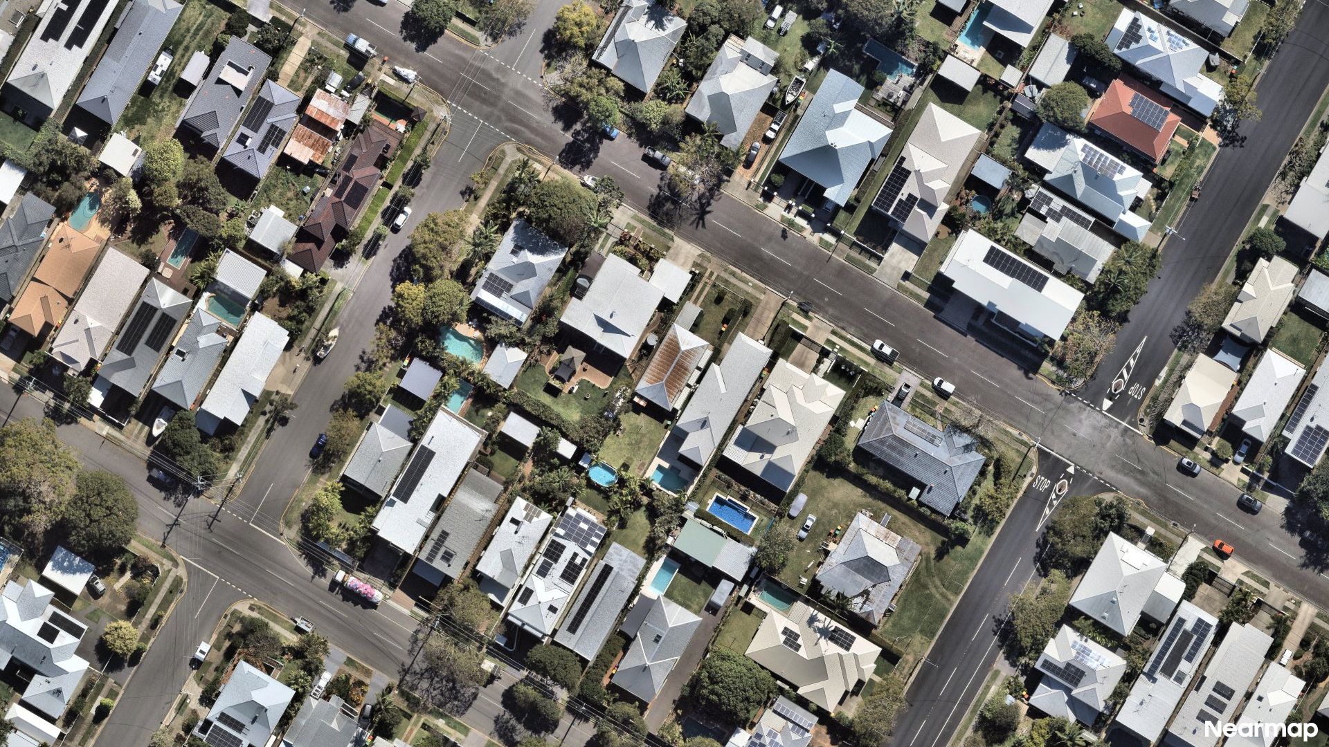 Vertical aerial view