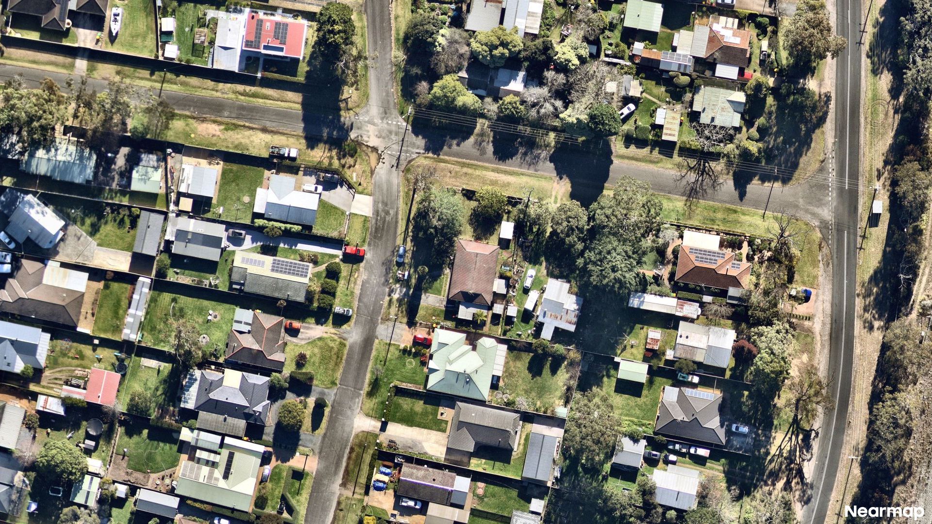 Vertical aerial view