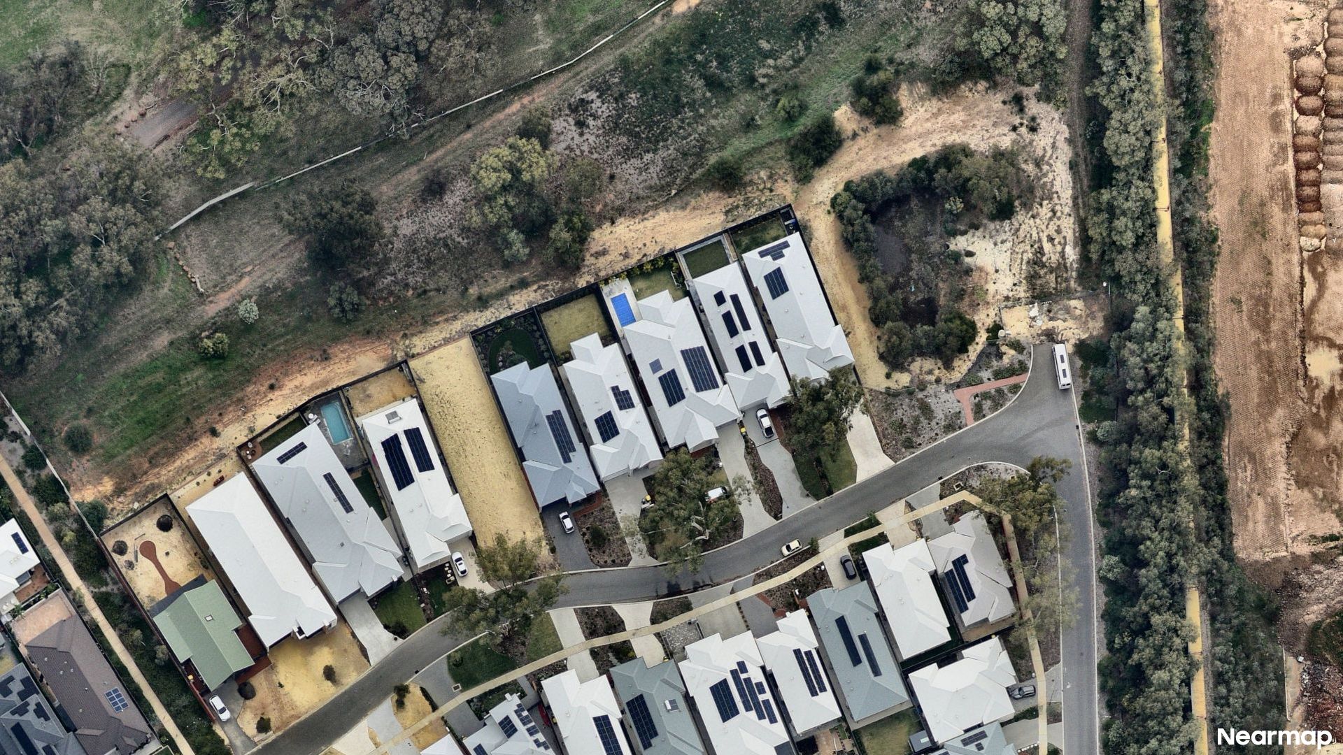 Vertical aerial view