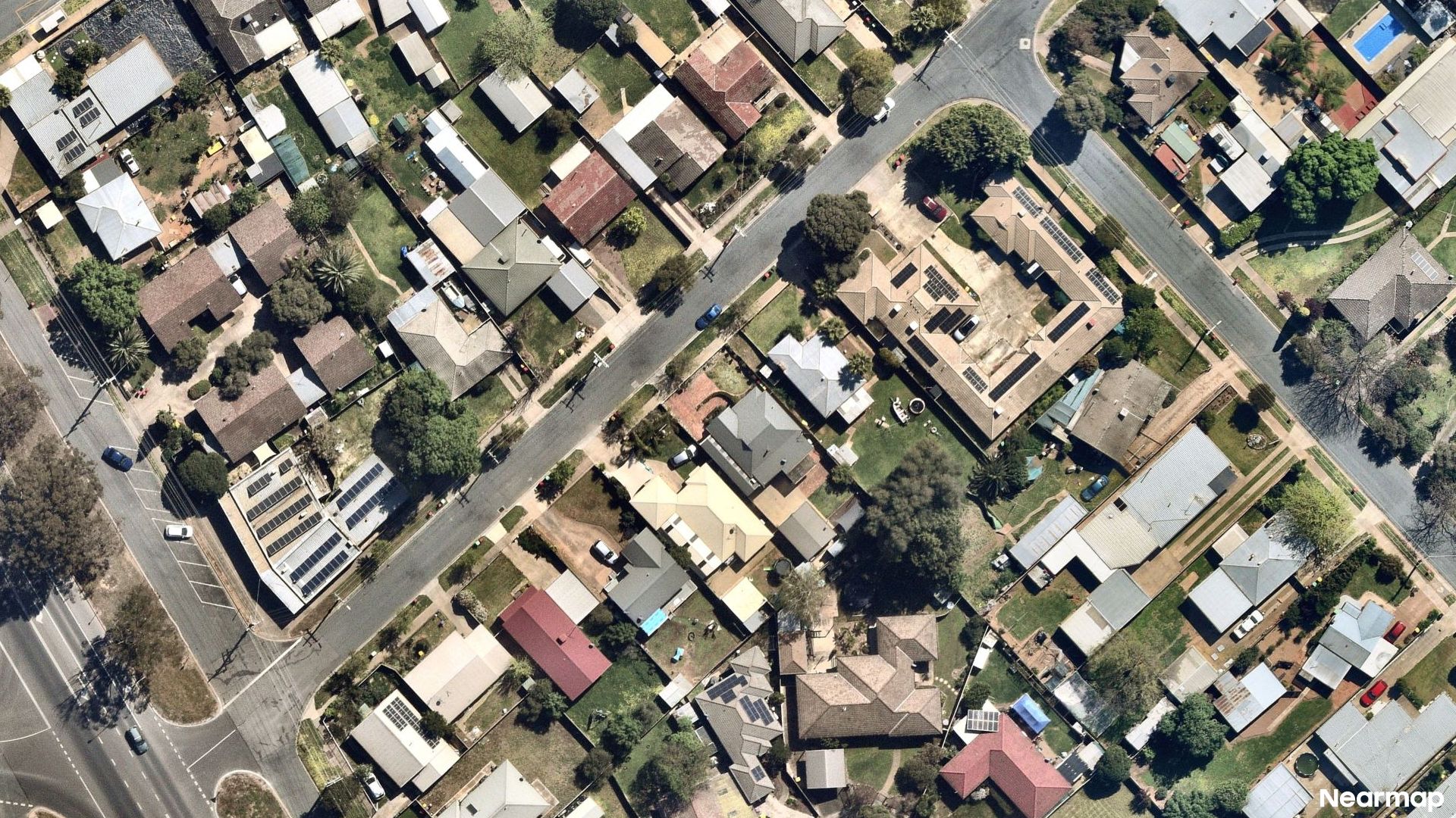 Vertical aerial view