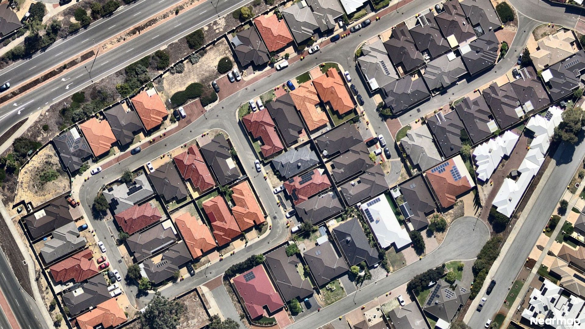 Vertical aerial view