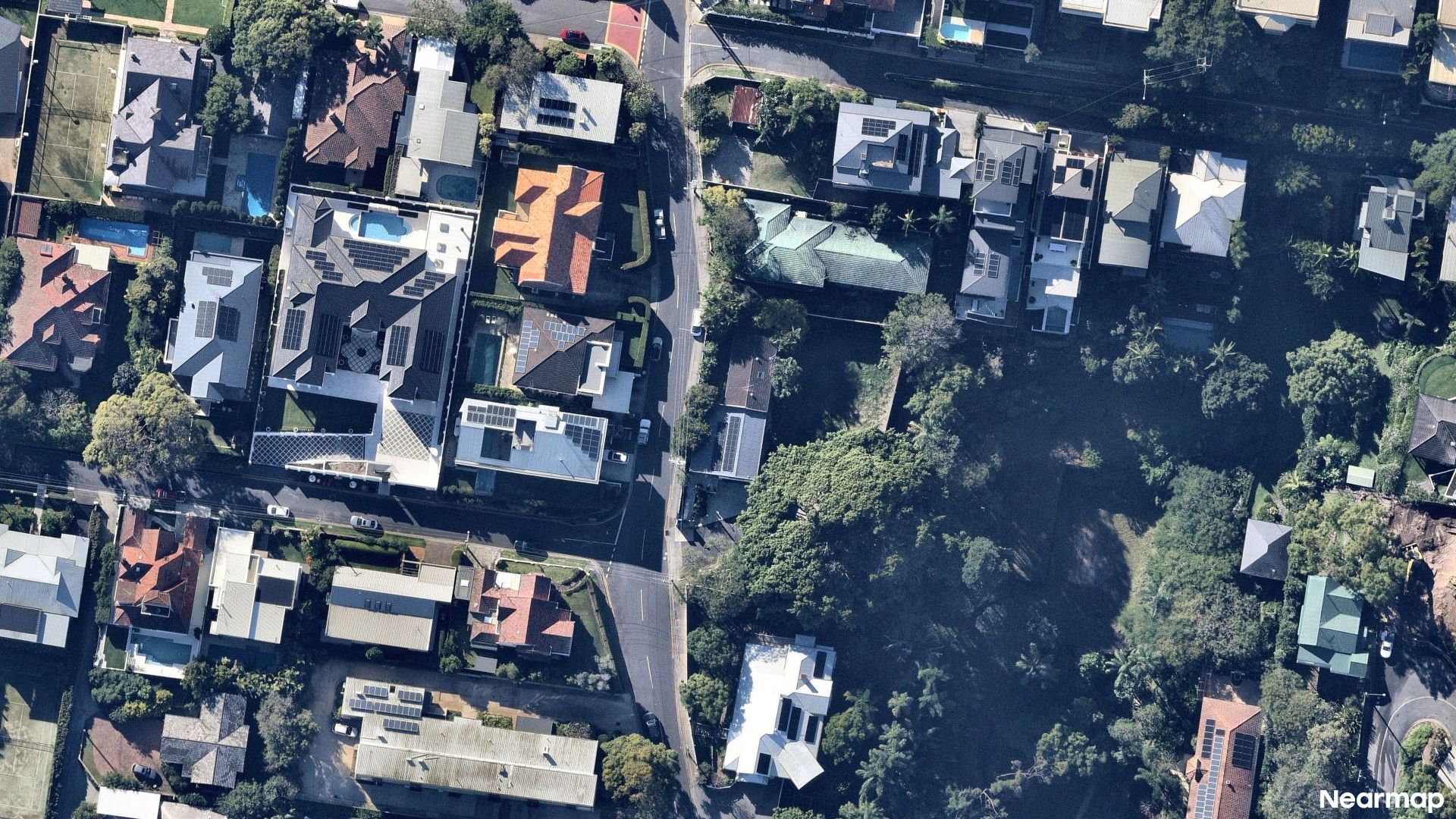 Vertical aerial view