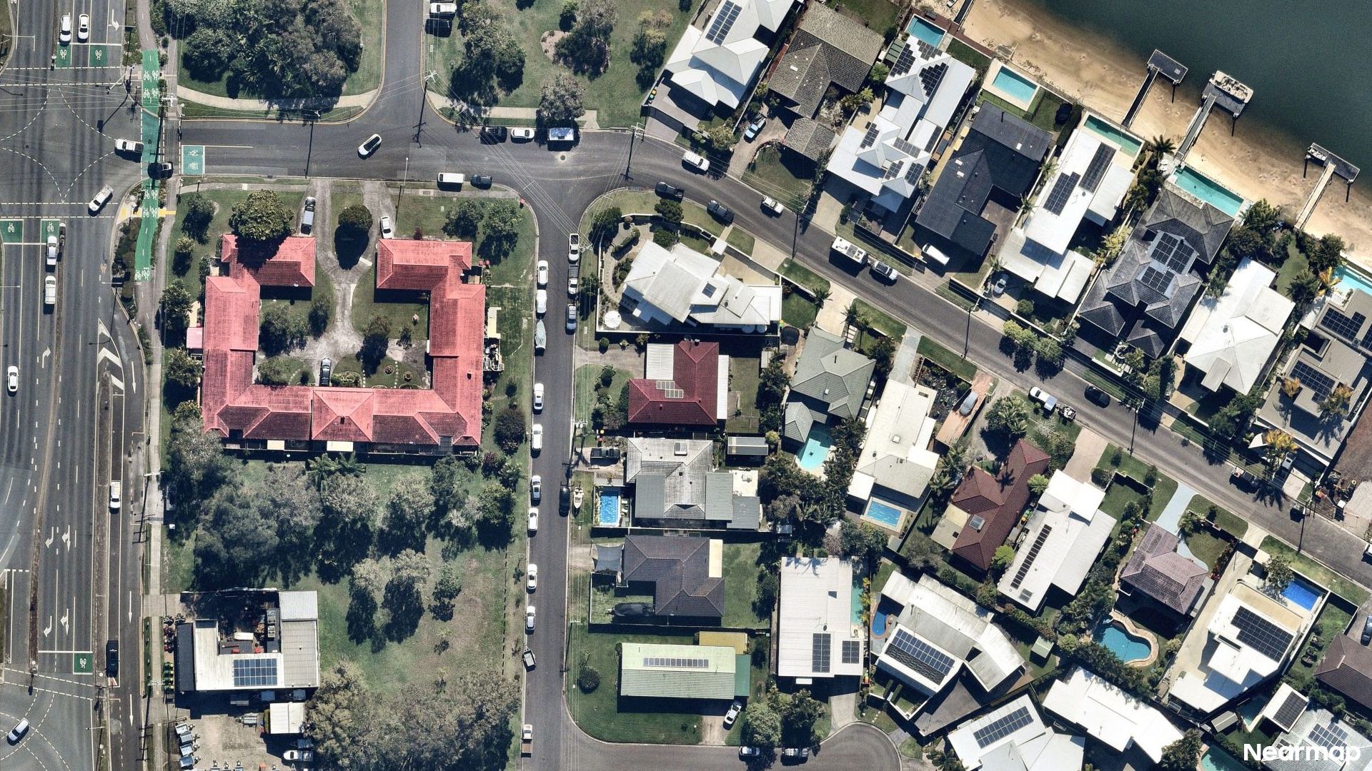 Vertical aerial view