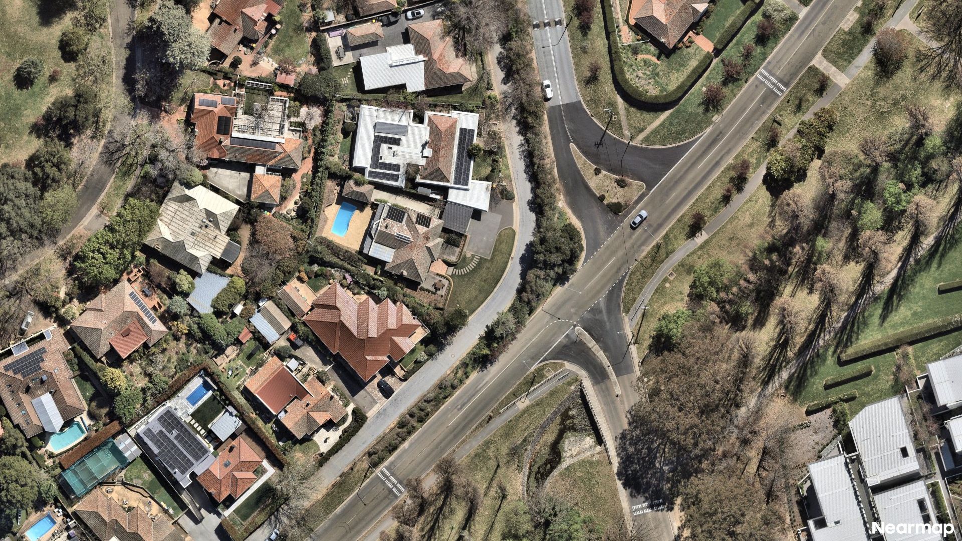 Vertical aerial view