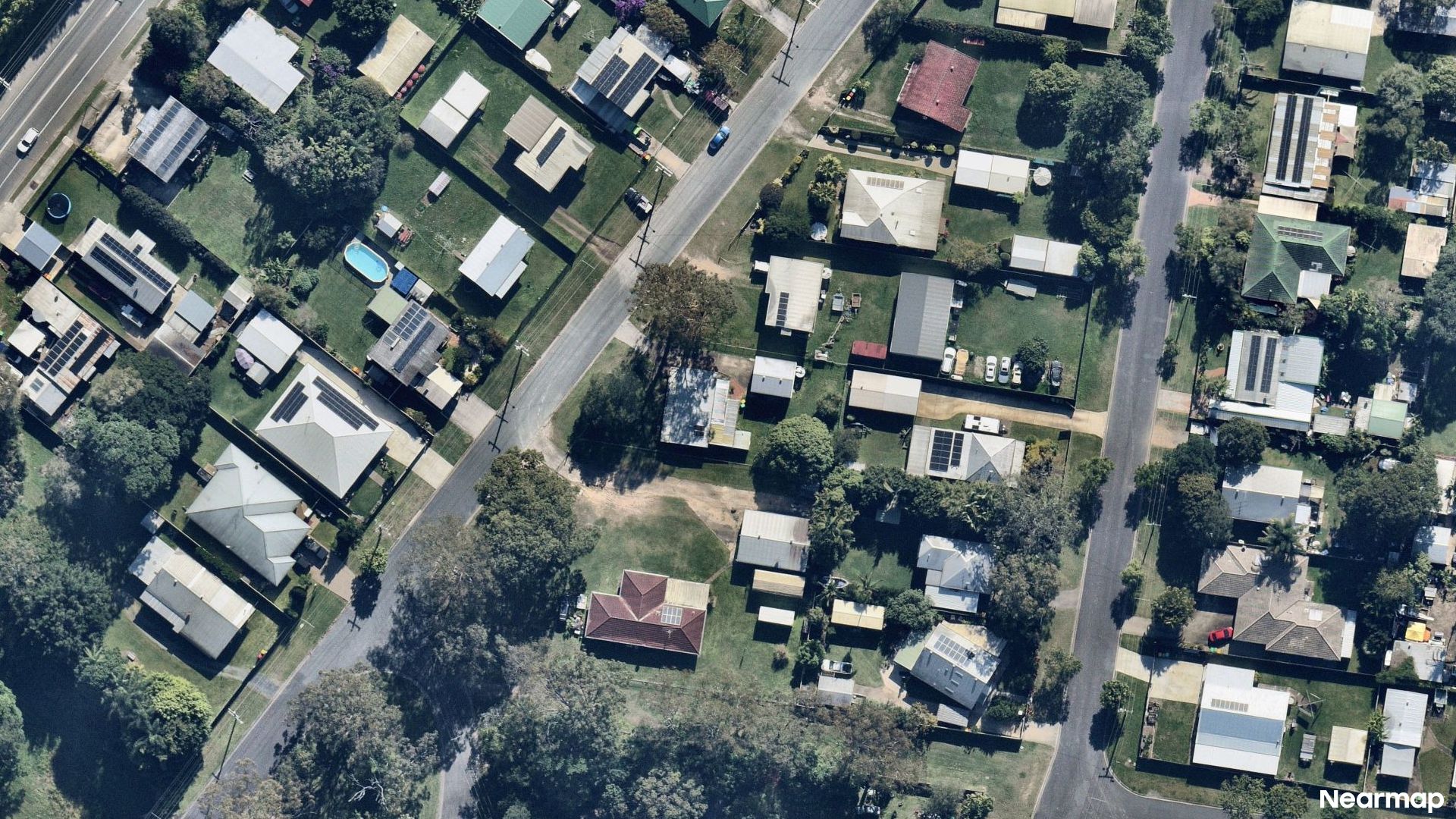 Vertical aerial view