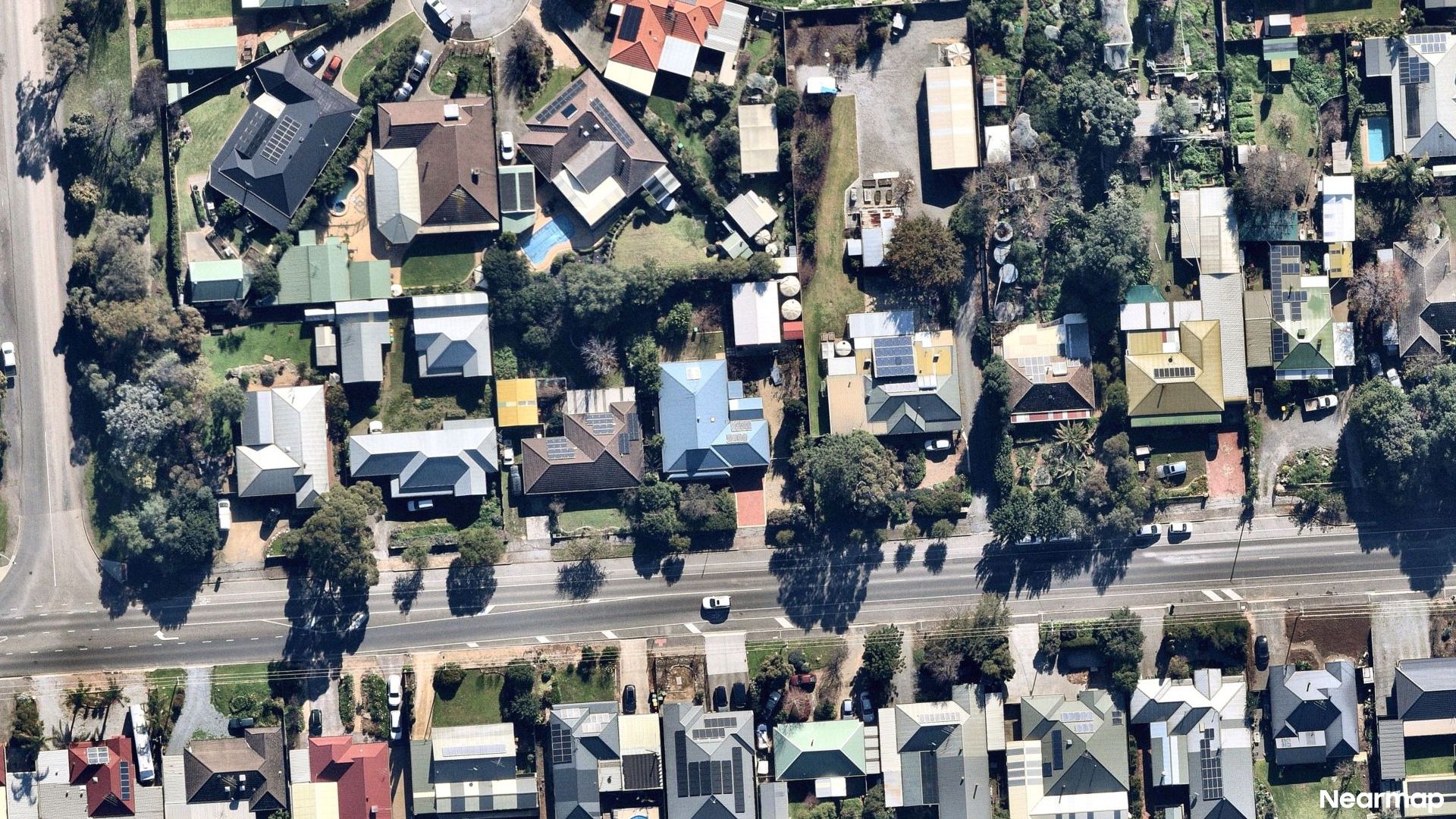 Vertical aerial view