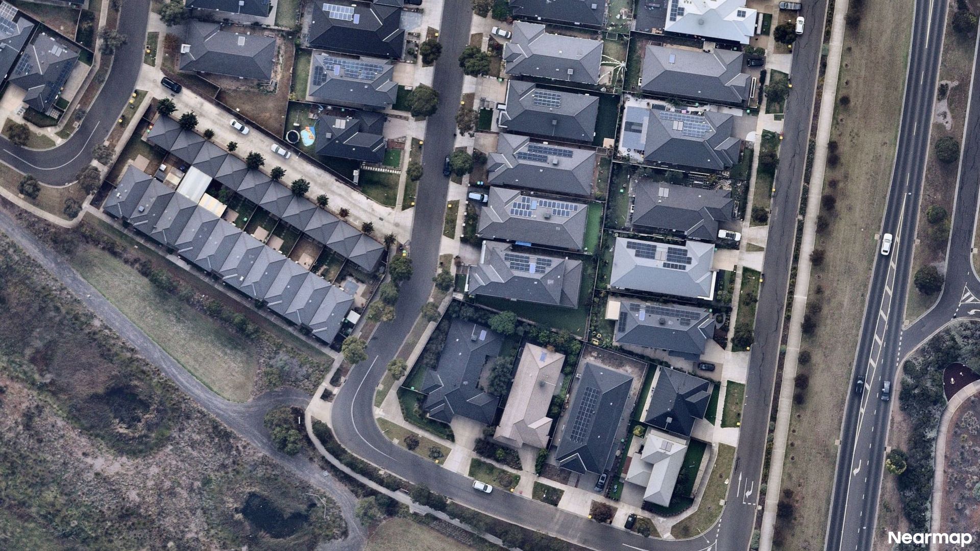 Vertical aerial view