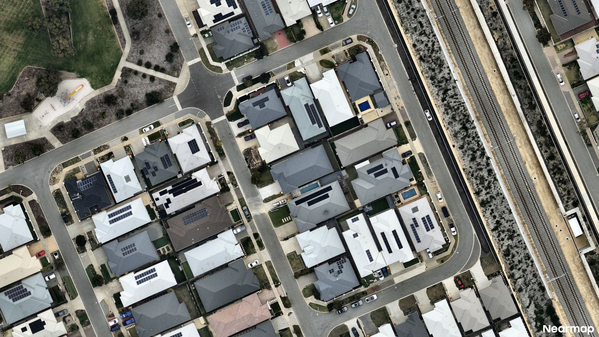 Vertical aerial view