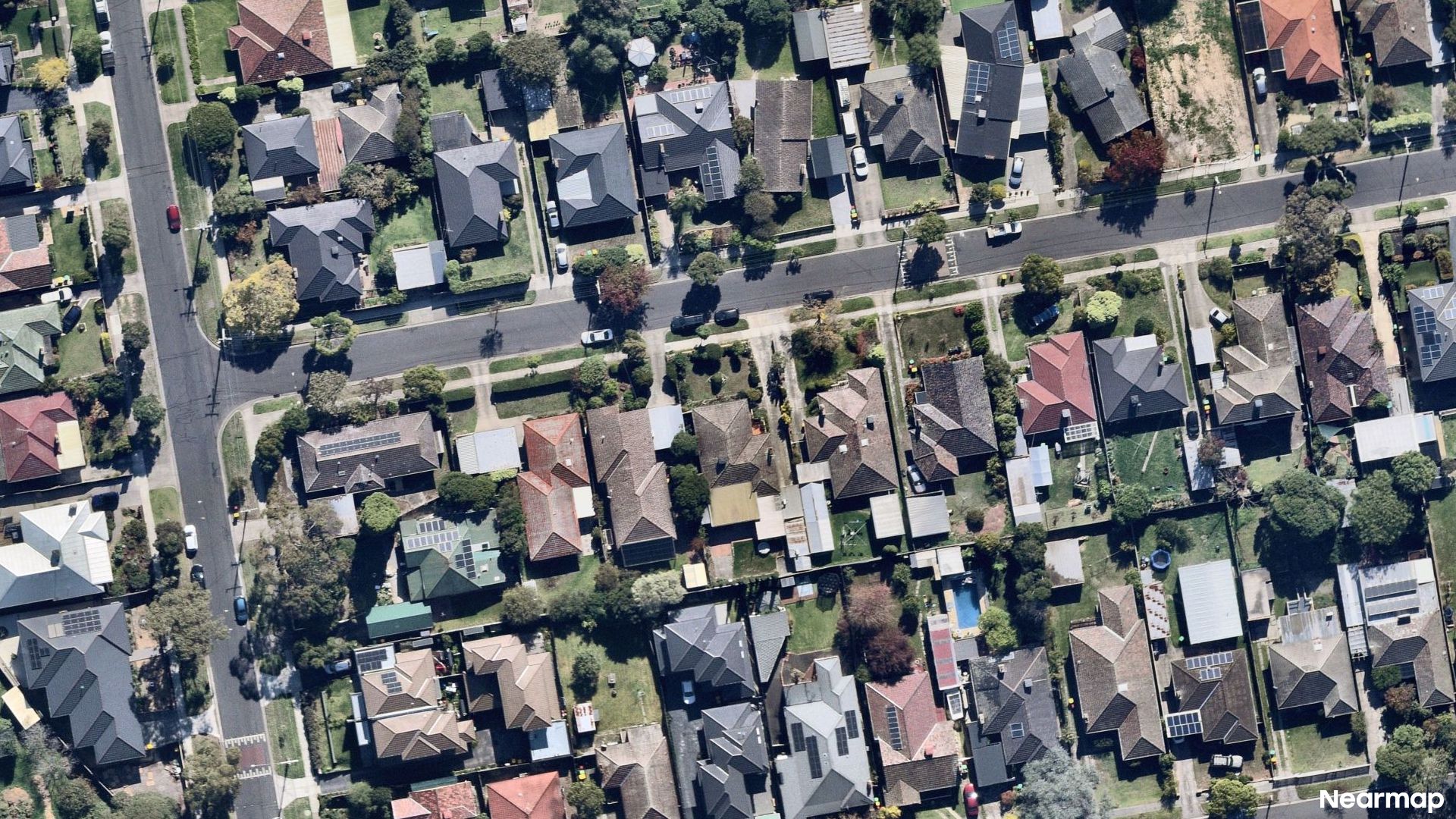 Vertical aerial view