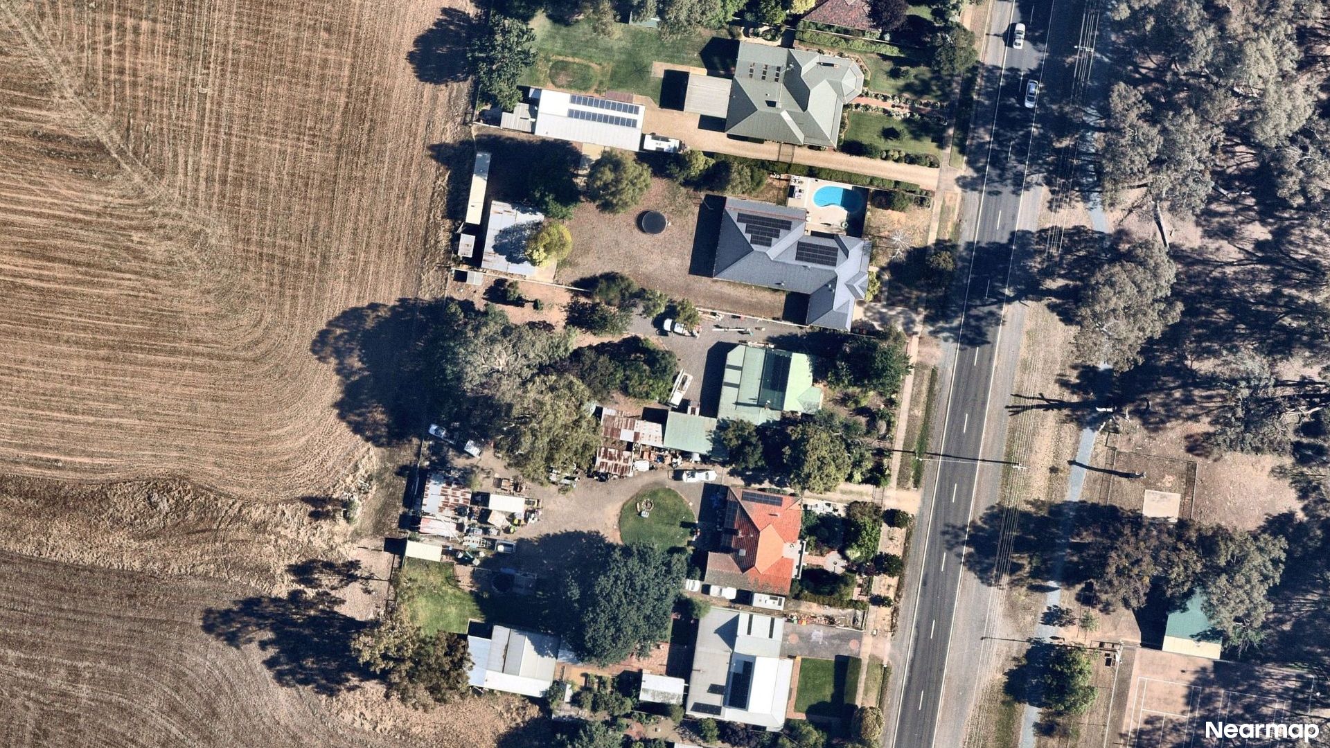 Vertical aerial view
