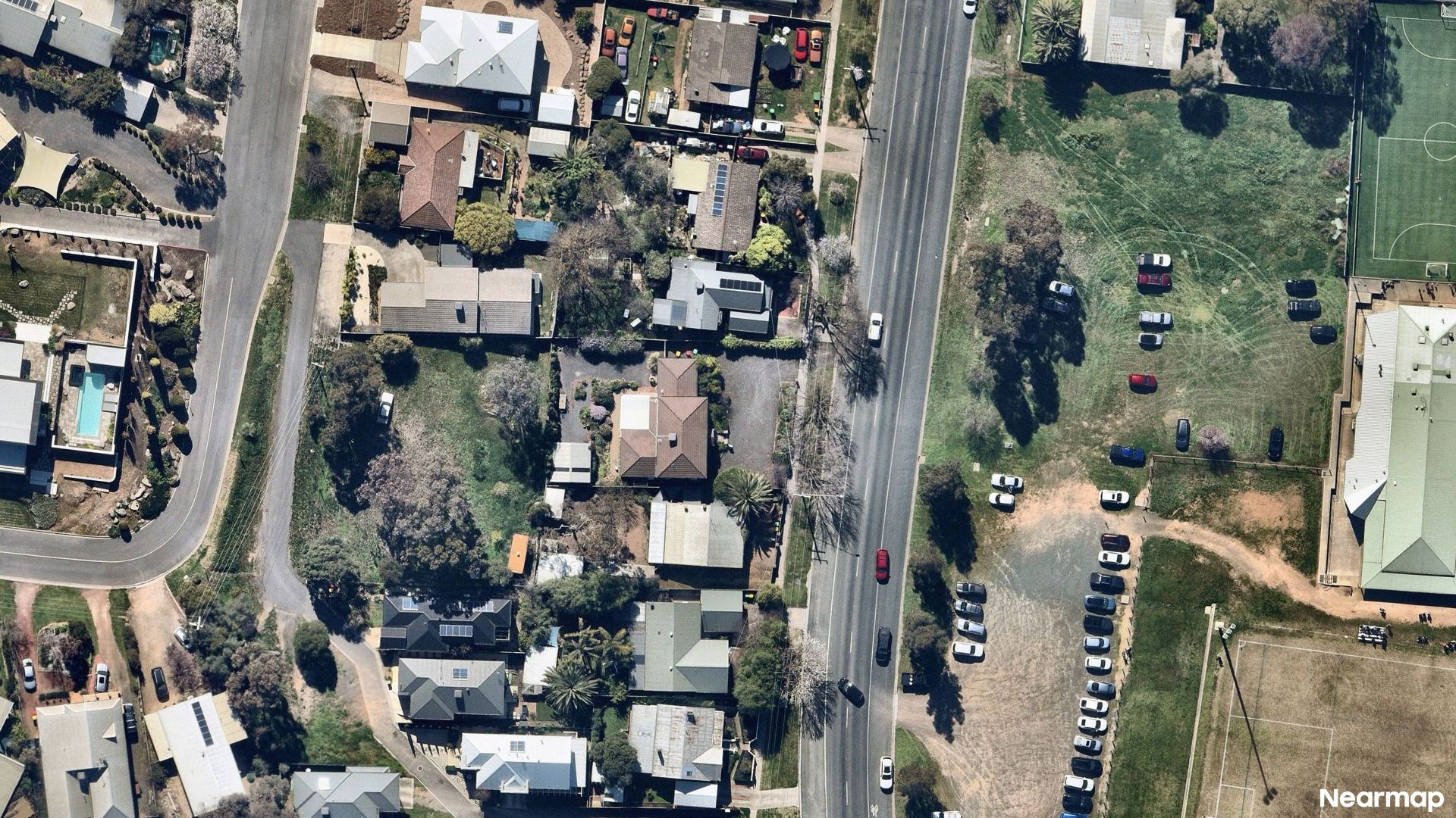 Vertical aerial view