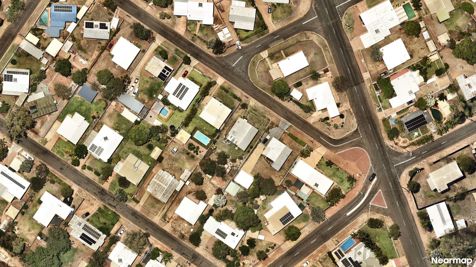 Vertical aerial view