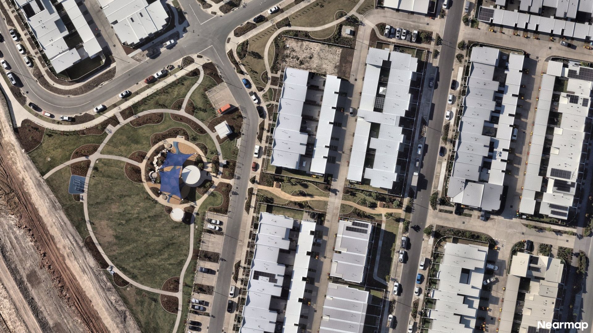 Vertical aerial view