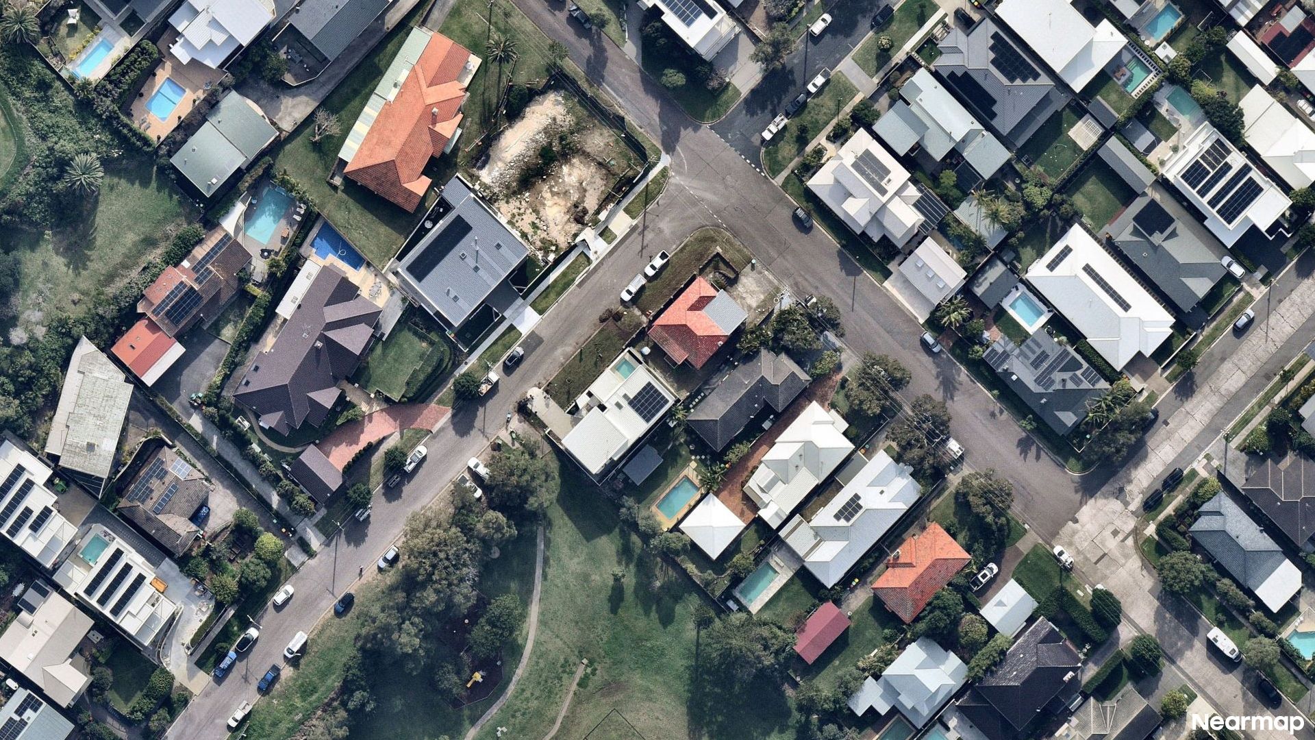 Vertical aerial view
