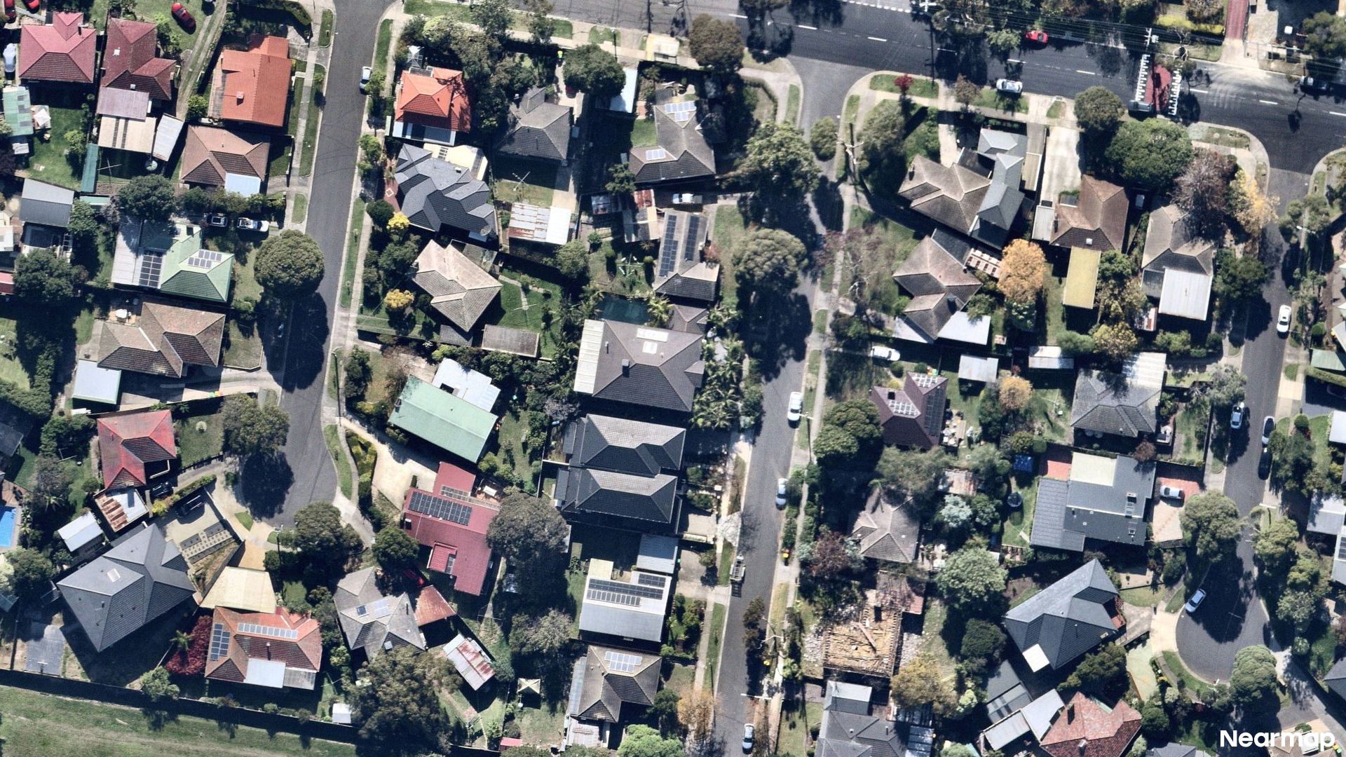 Vertical aerial view