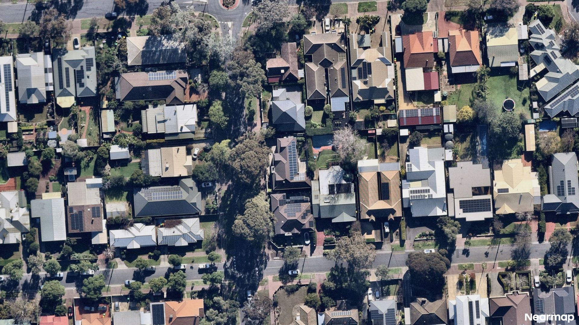 Vertical aerial view
