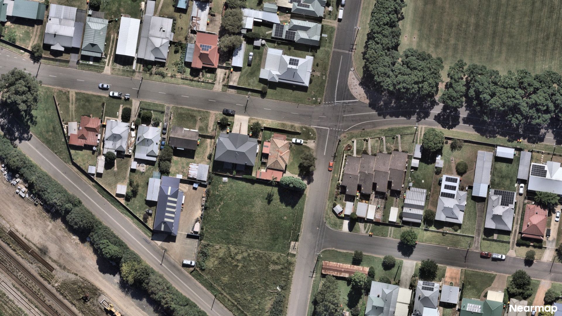 Vertical aerial view