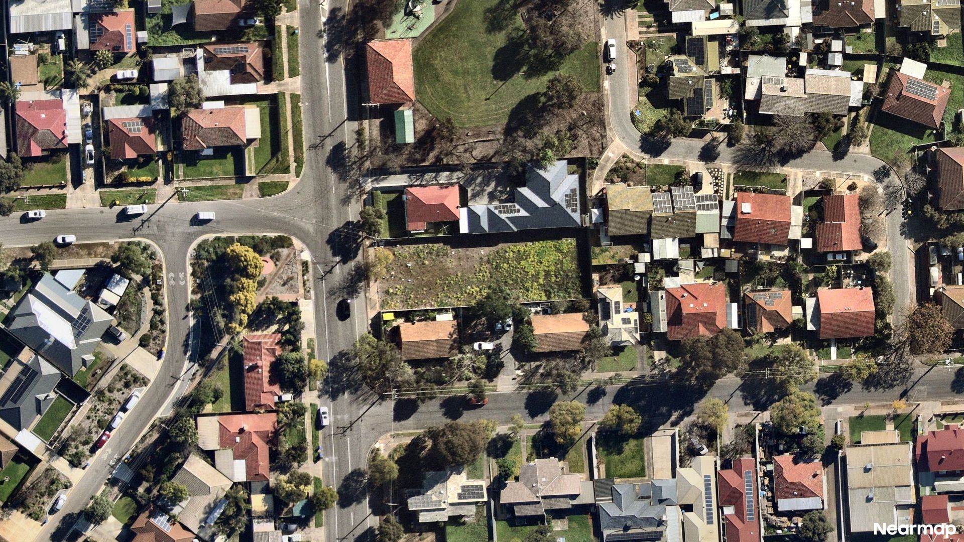 Vertical aerial view