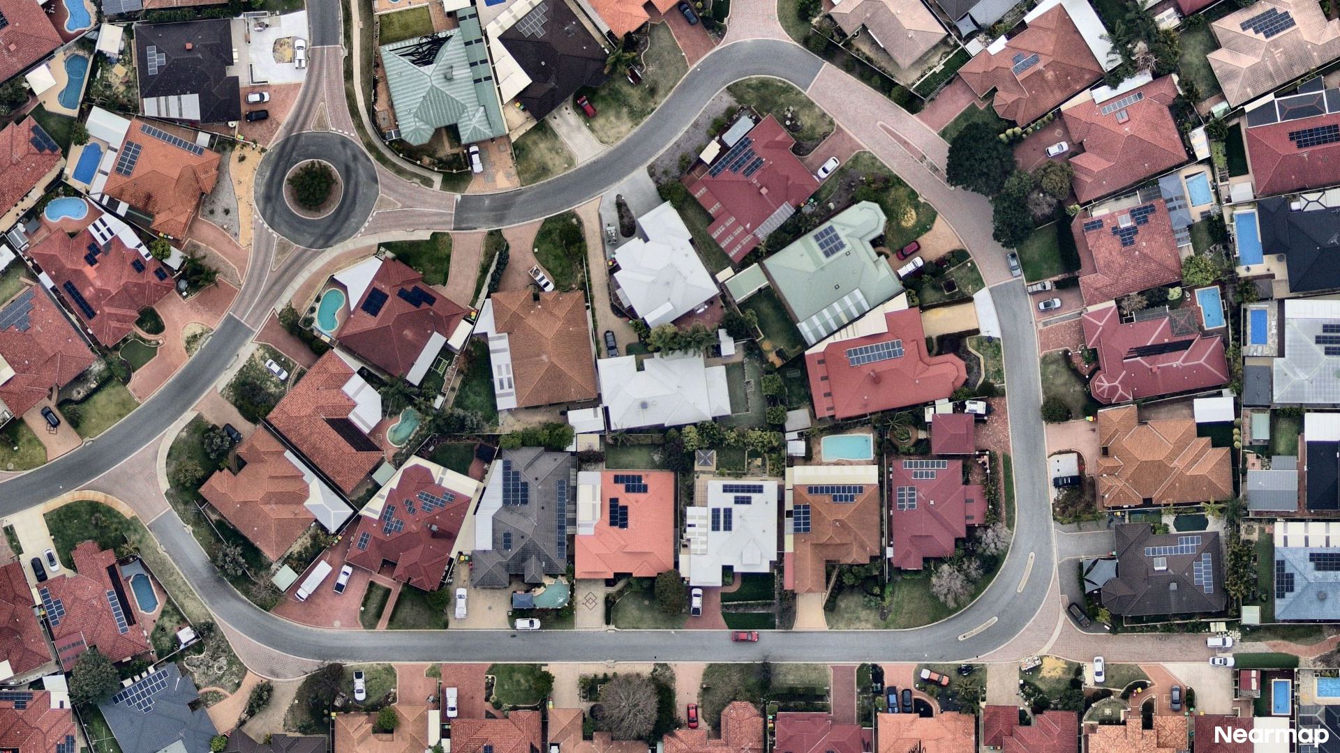Vertical aerial view