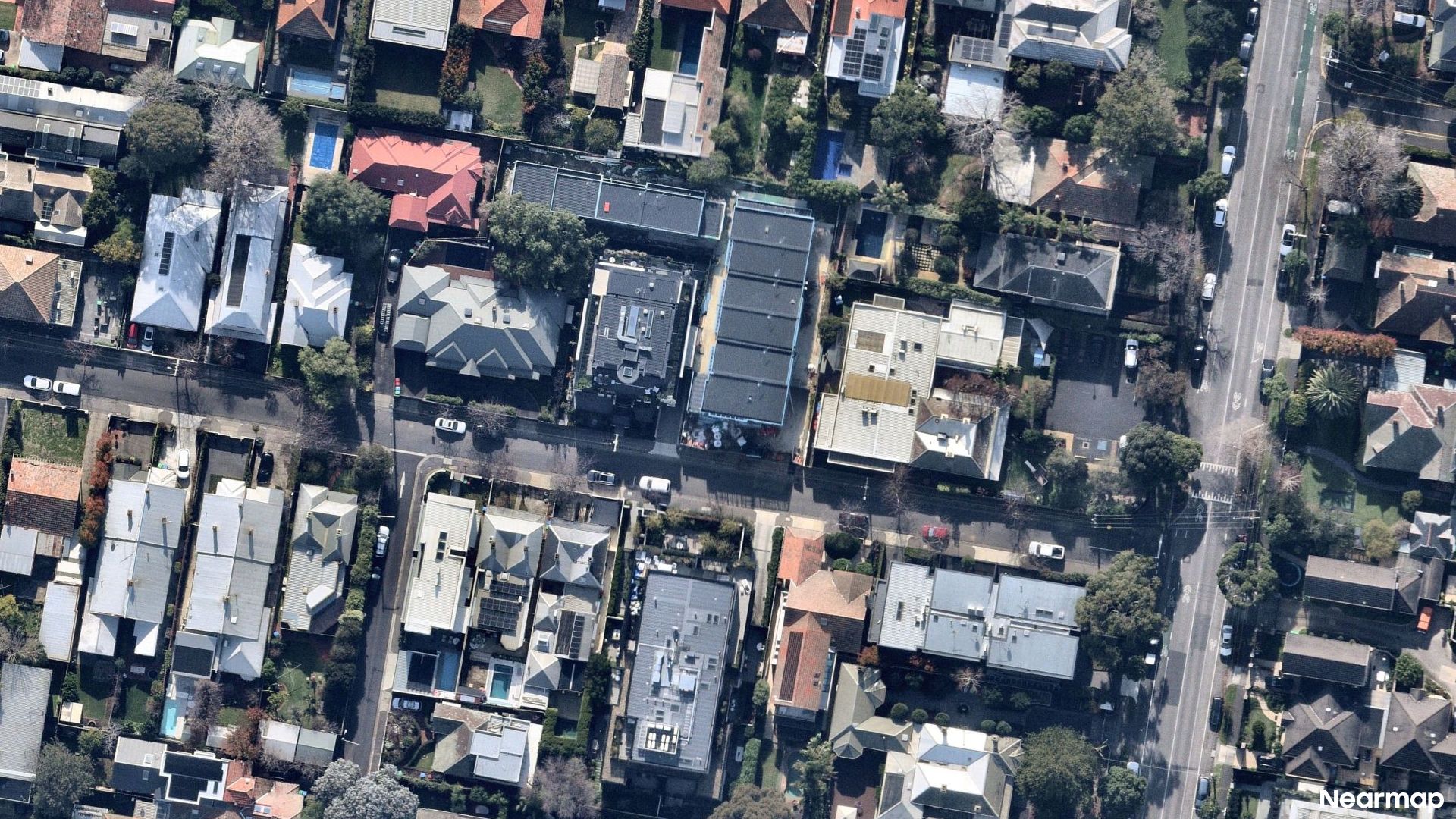 Vertical aerial view
