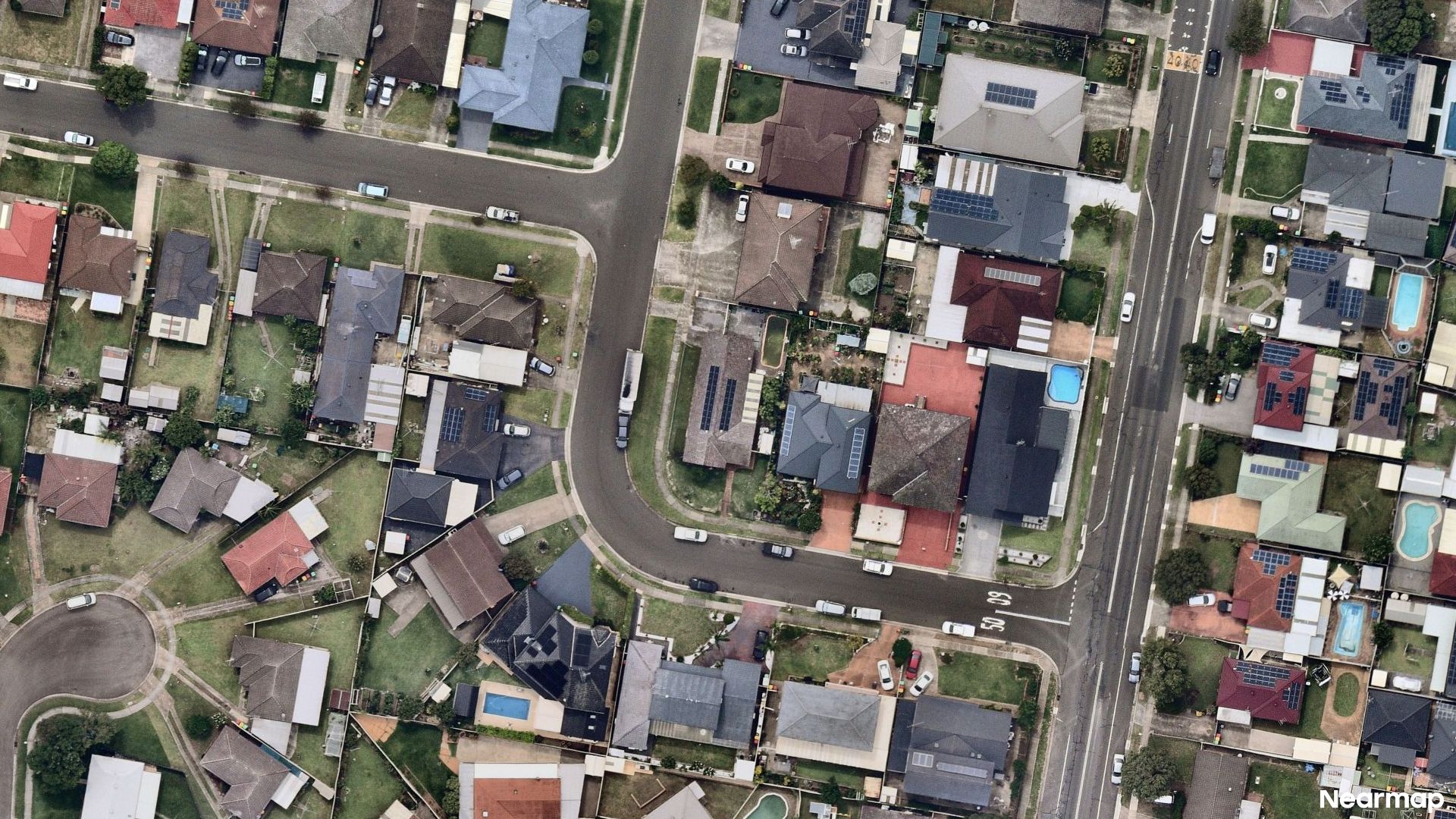 Vertical aerial view