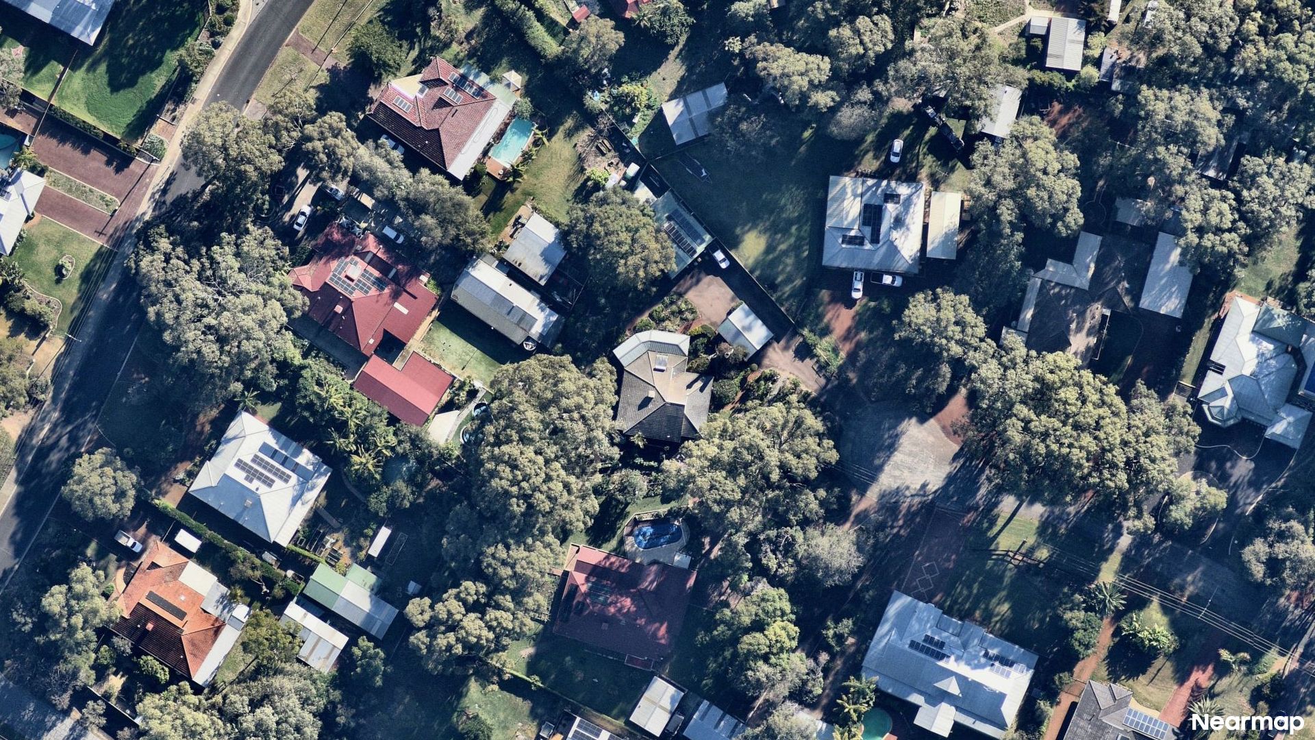 Vertical aerial view
