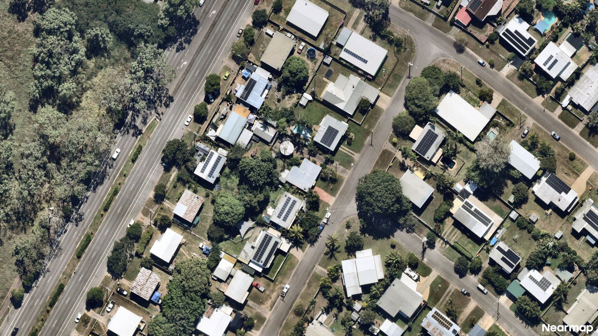 Vertical aerial view