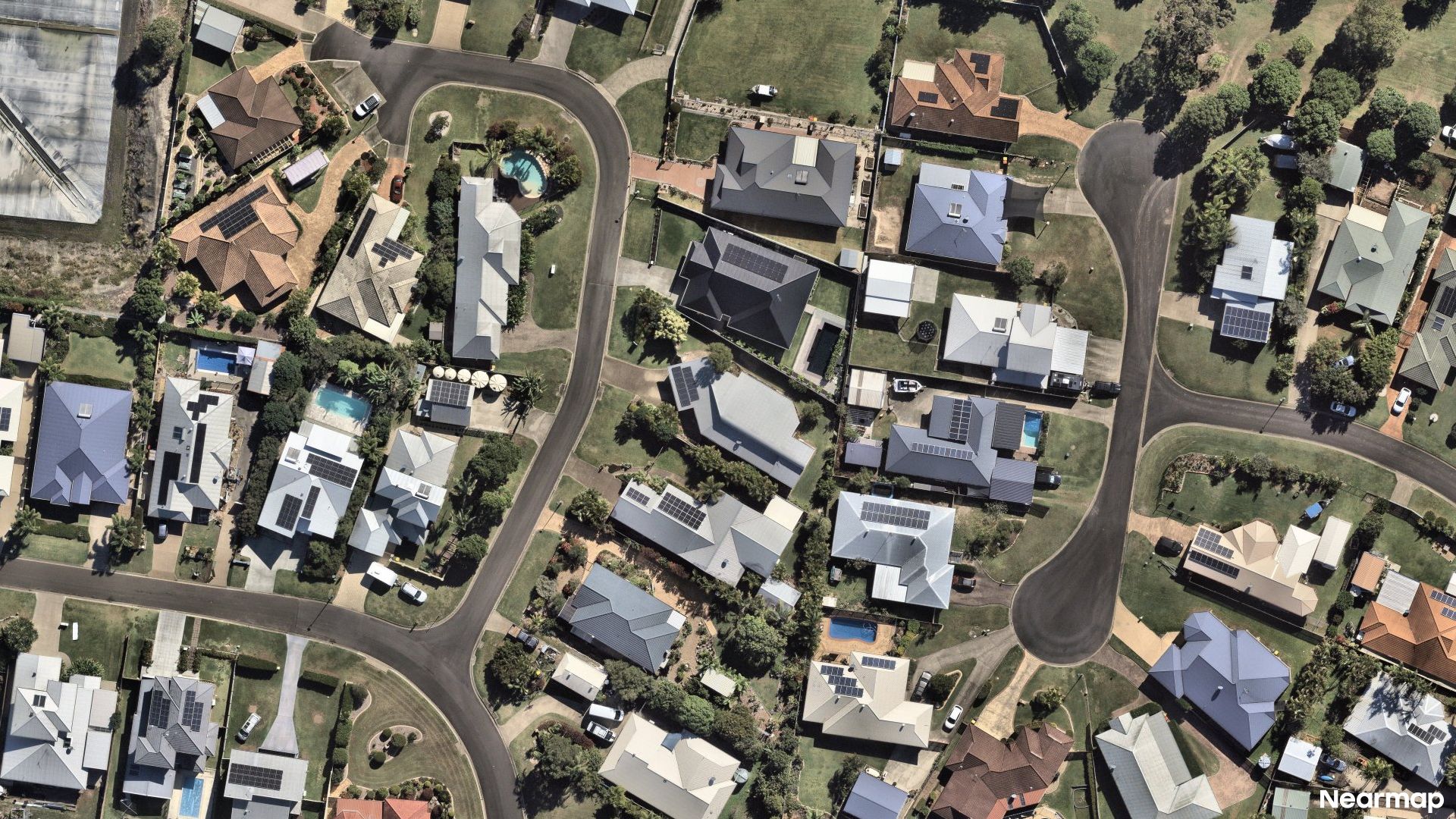 Vertical aerial view