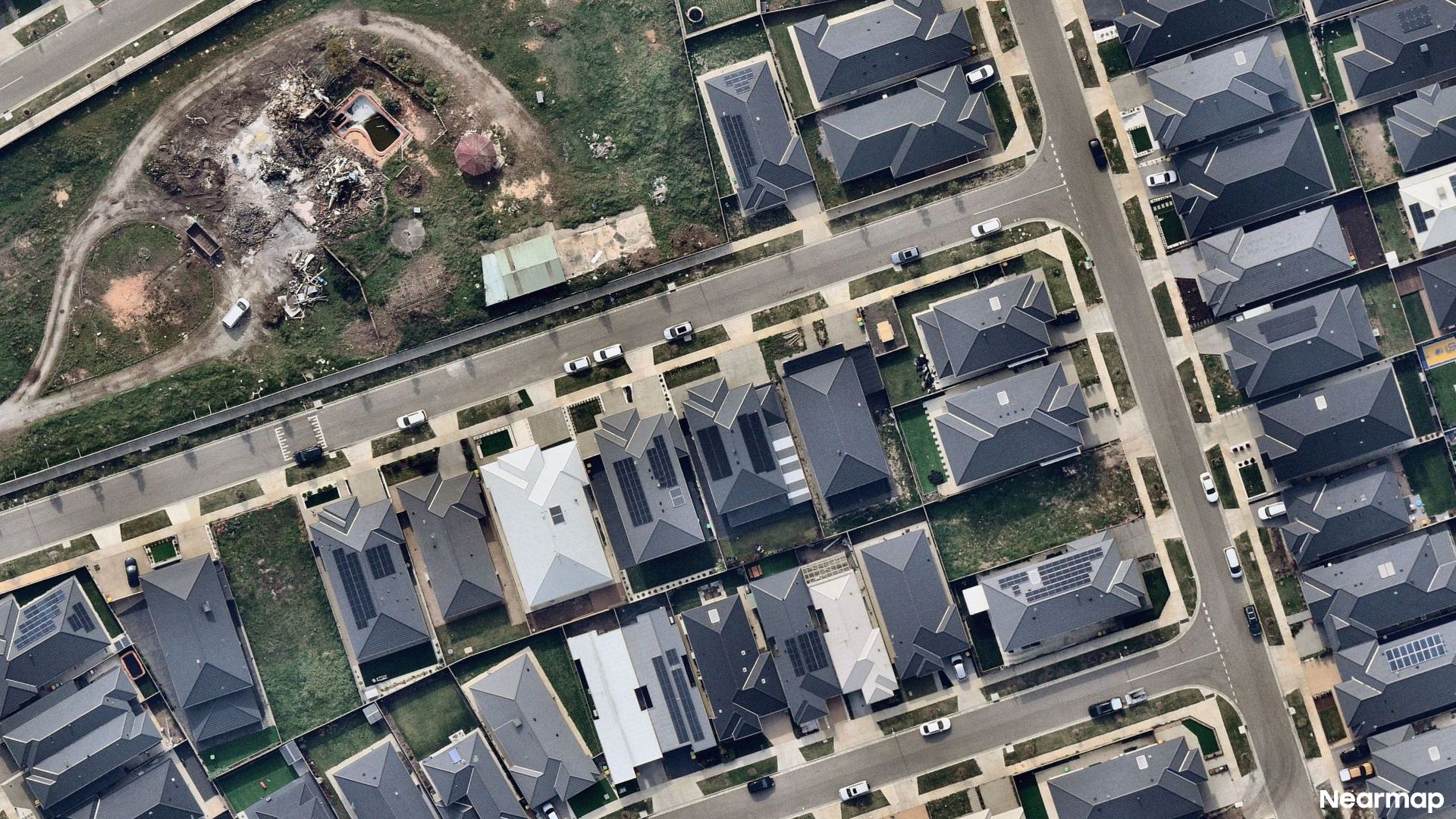 Vertical aerial view