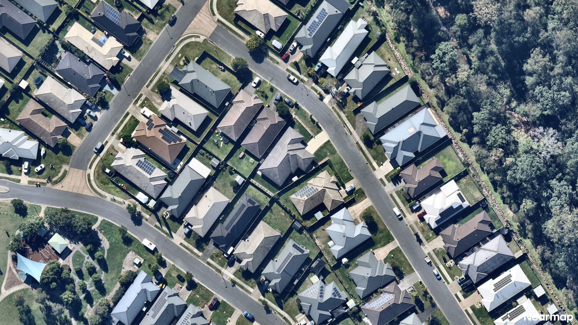Vertical aerial view