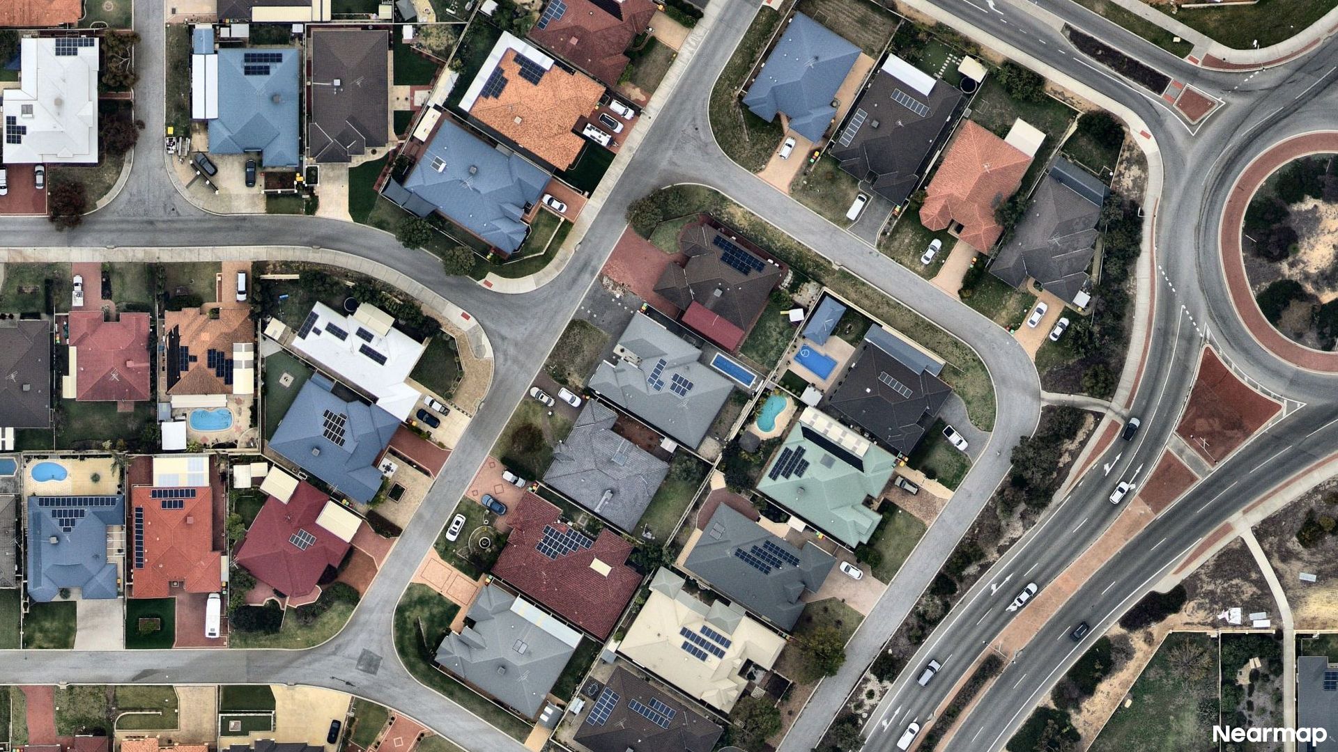 Vertical aerial view