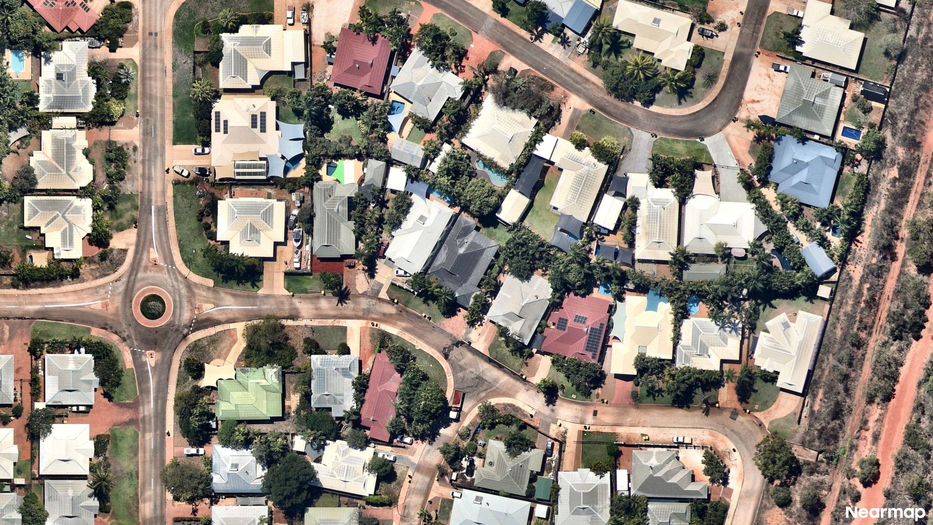 Vertical aerial view