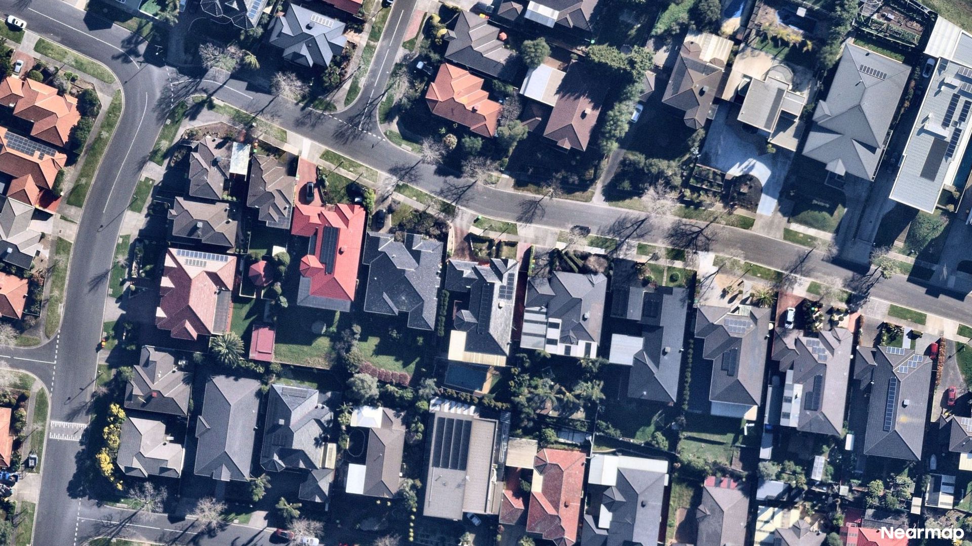 Vertical aerial view