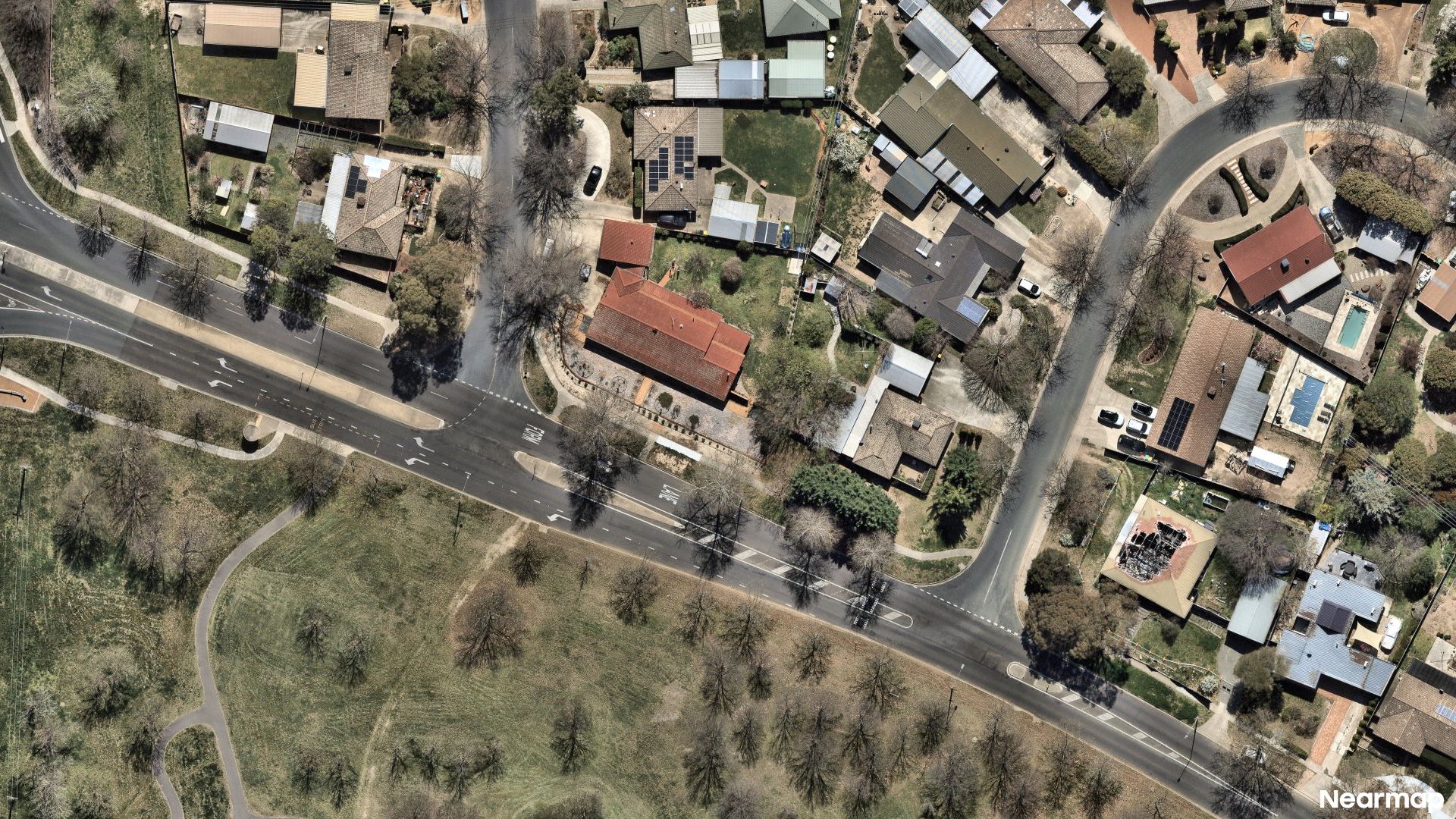Vertical aerial view