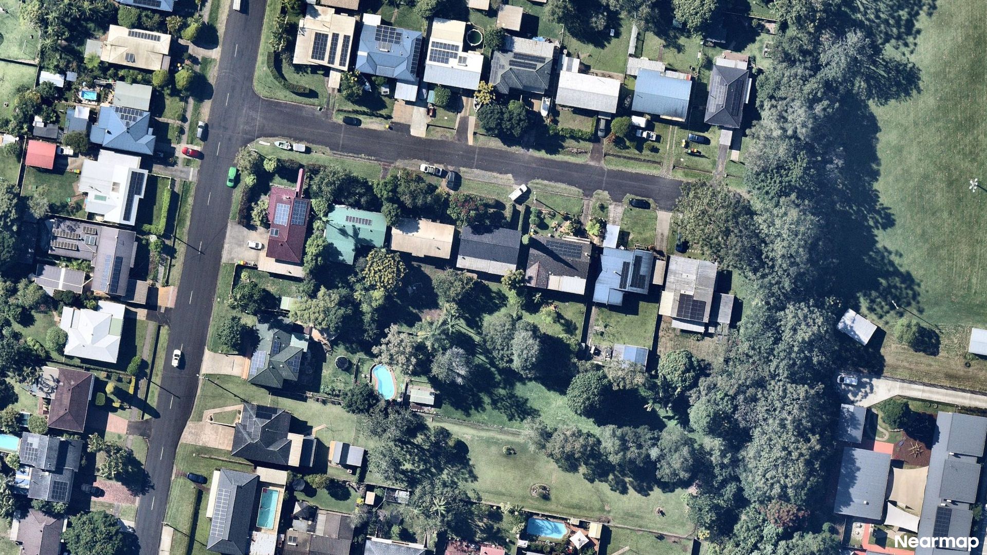 Vertical aerial view