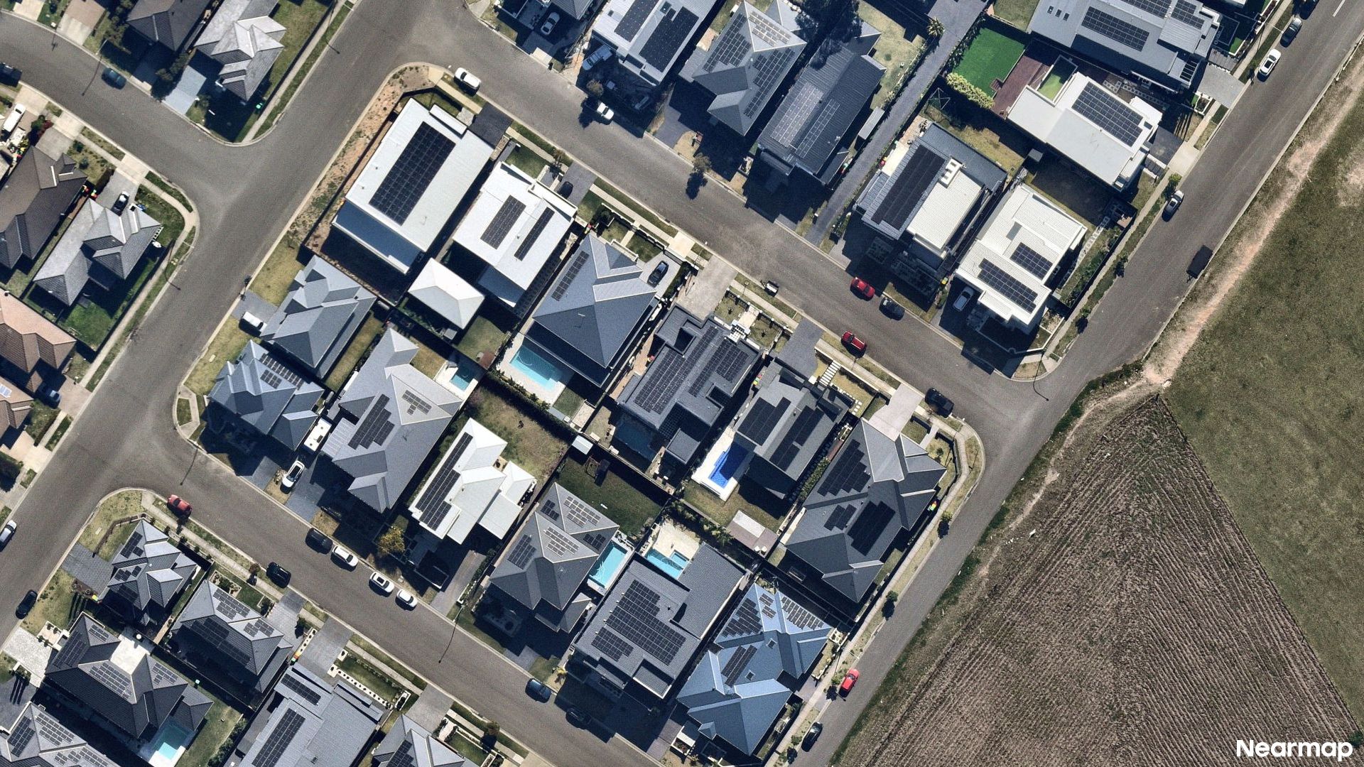 Vertical aerial view