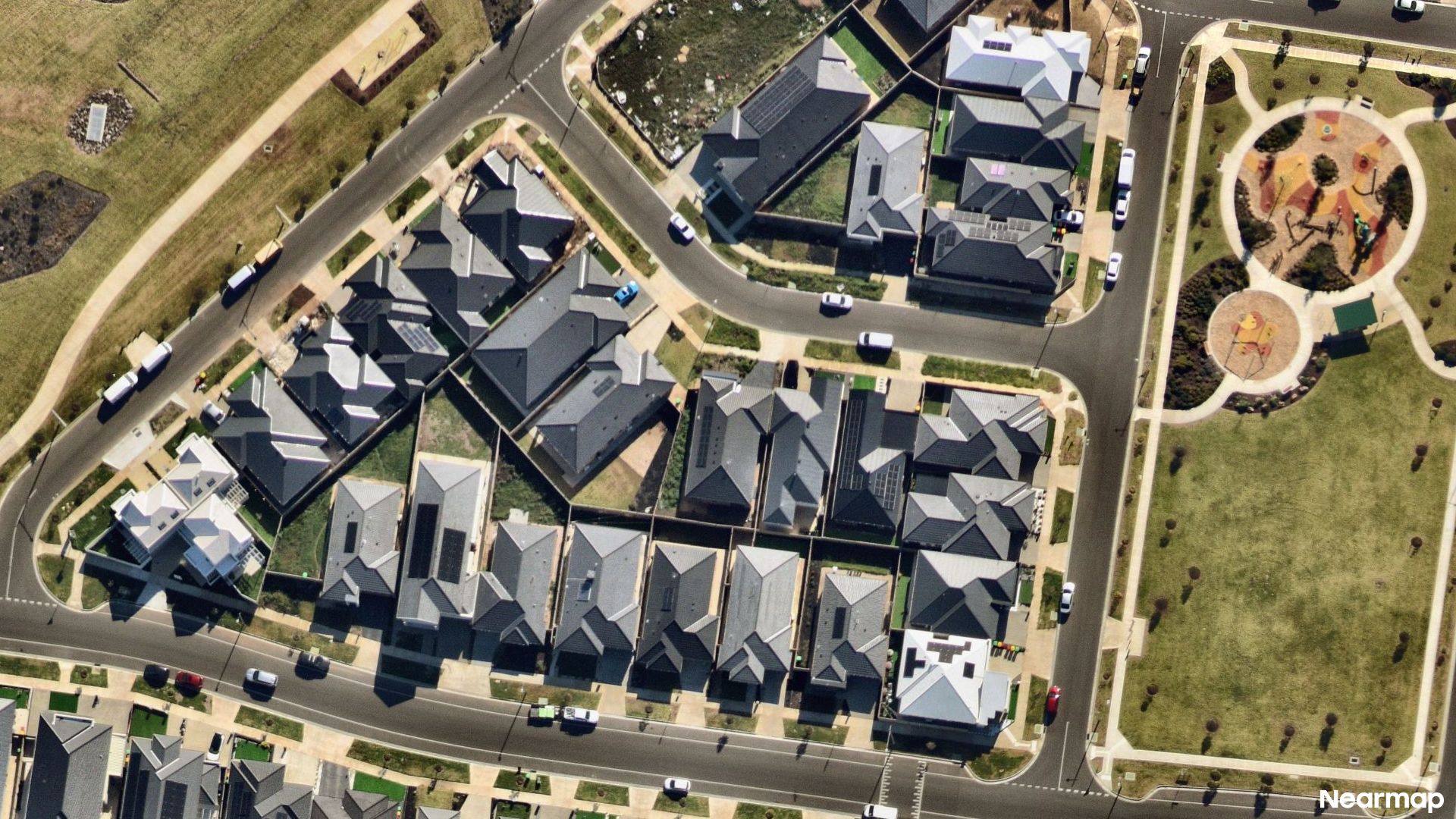Vertical aerial view