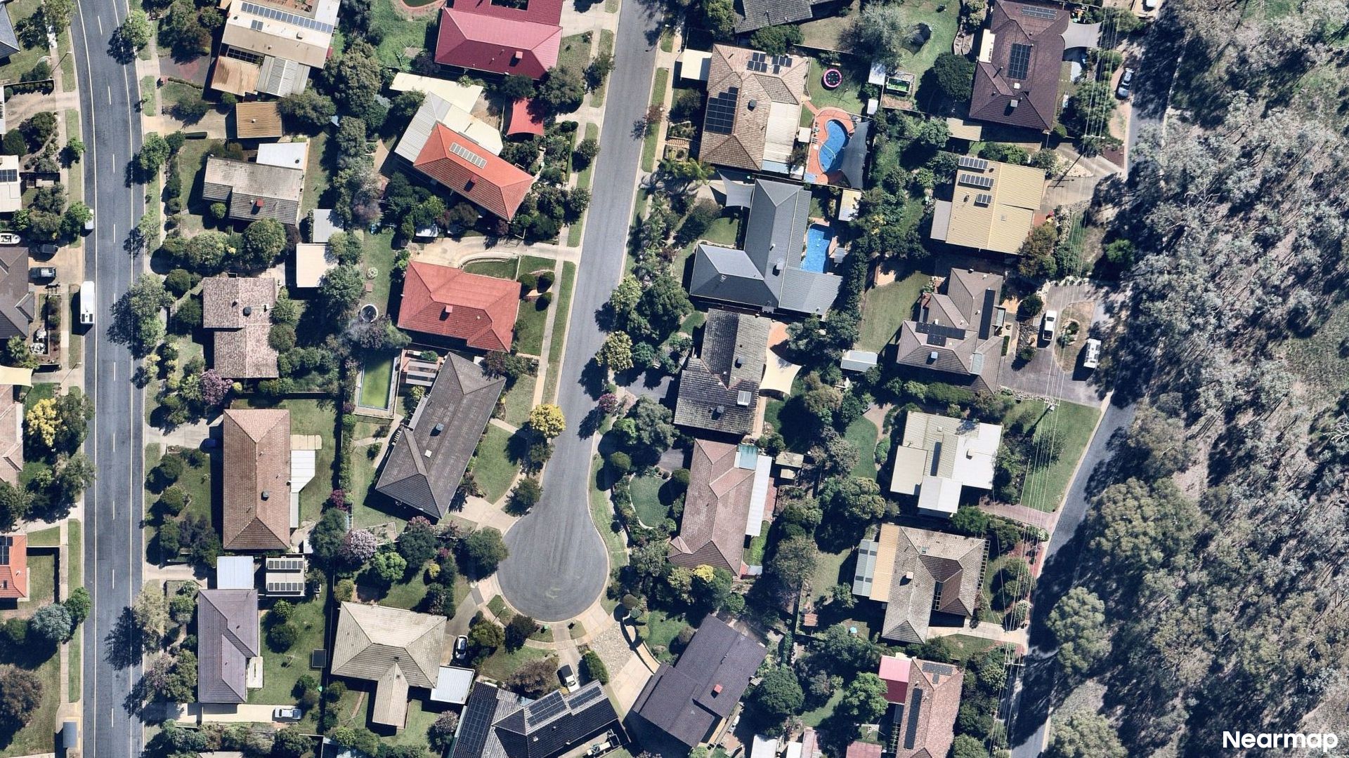 Vertical aerial view