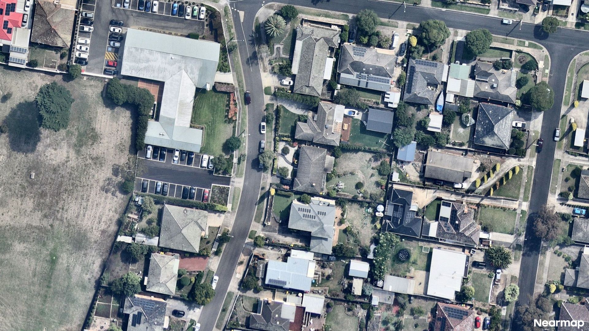 Vertical aerial view
