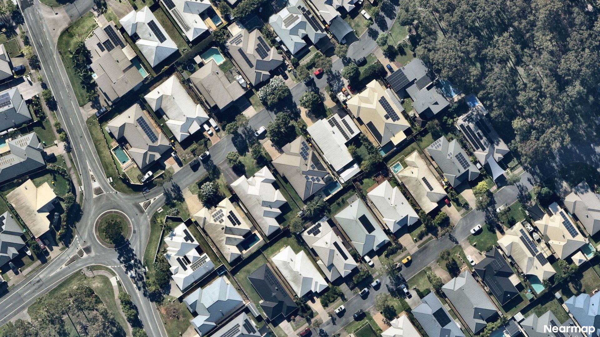 Vertical aerial view