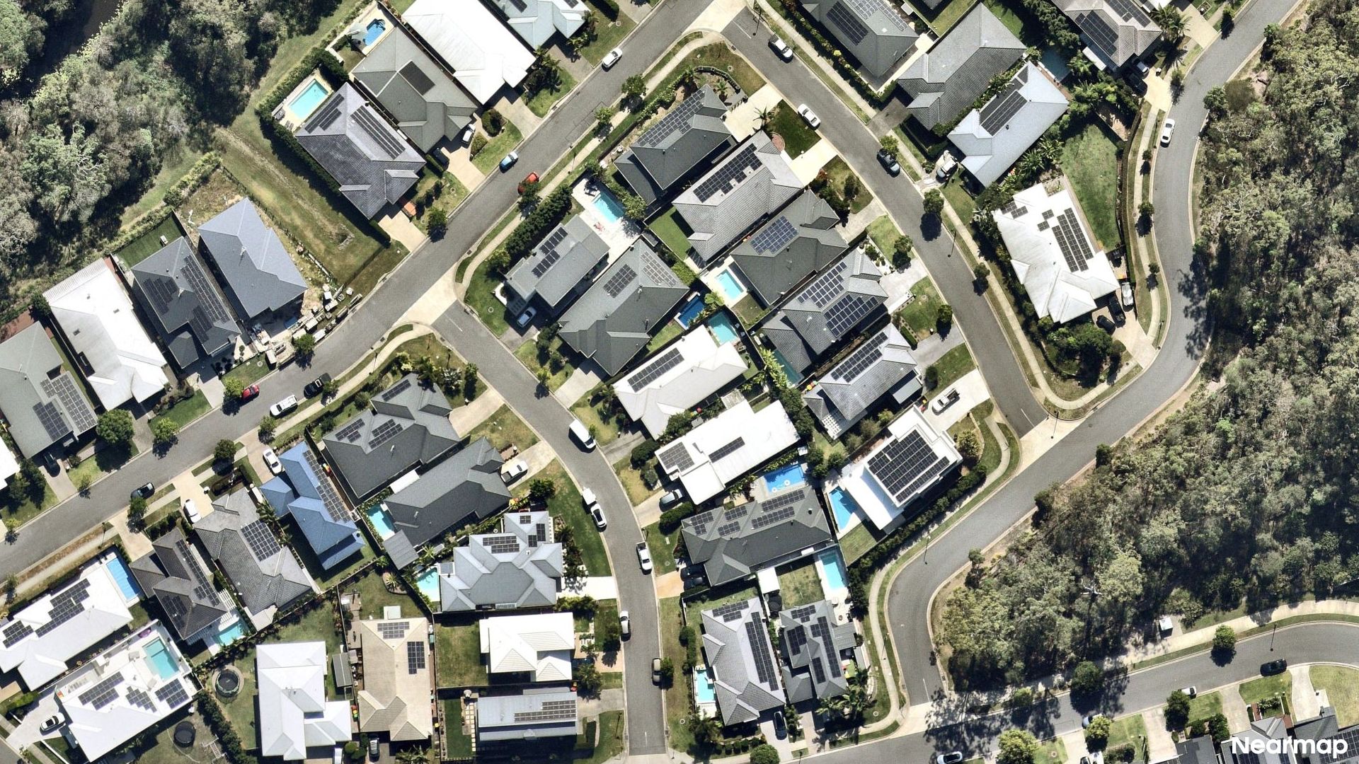 Vertical aerial view