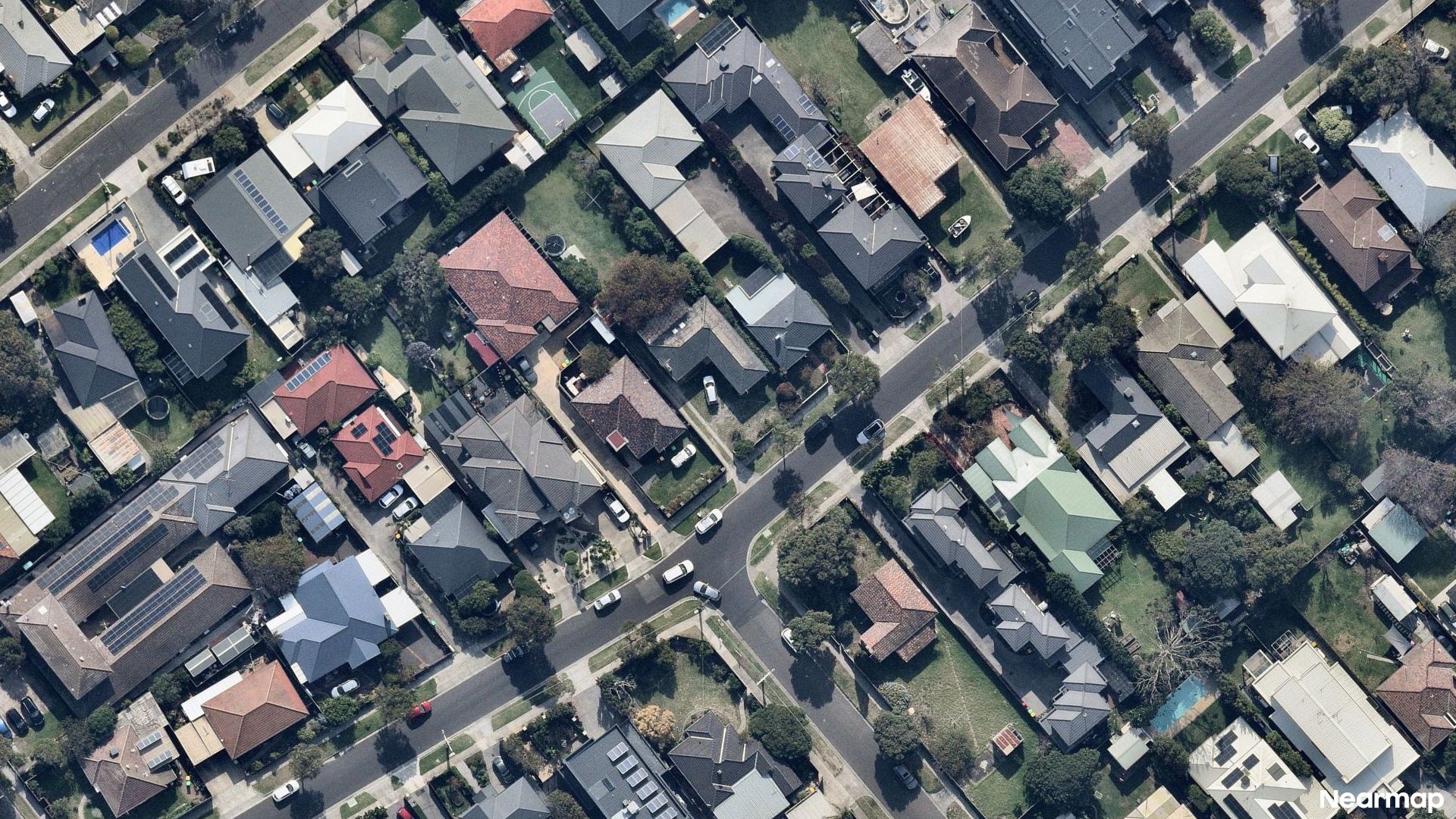 Vertical aerial view