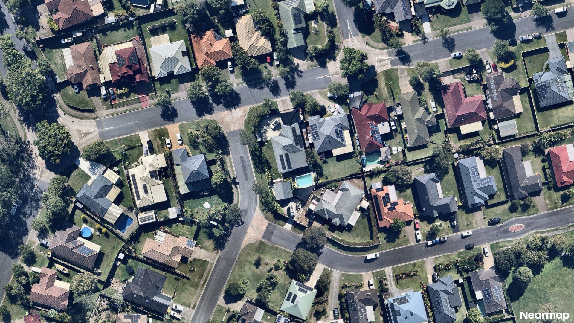 Vertical aerial view