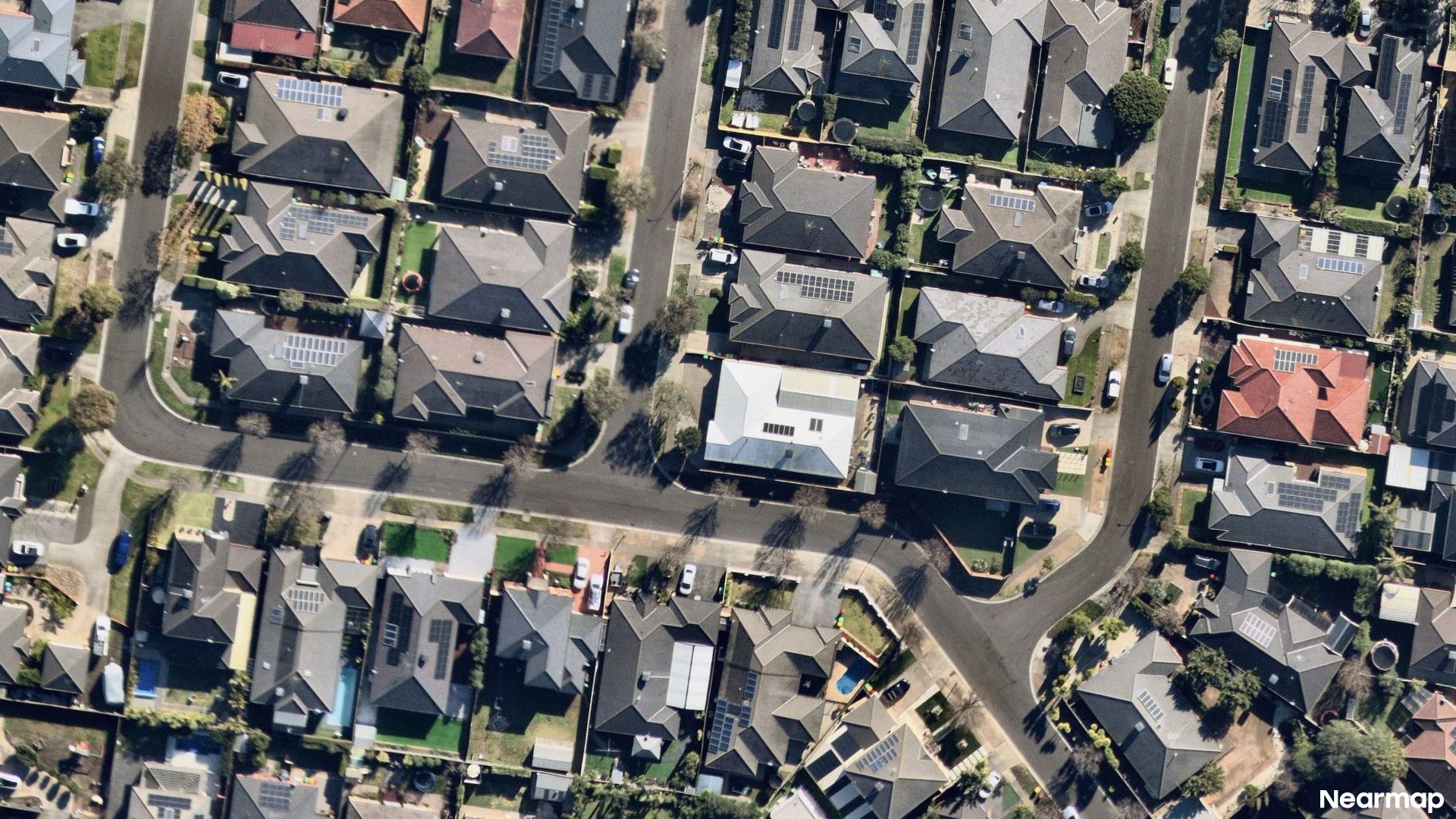 Vertical aerial view