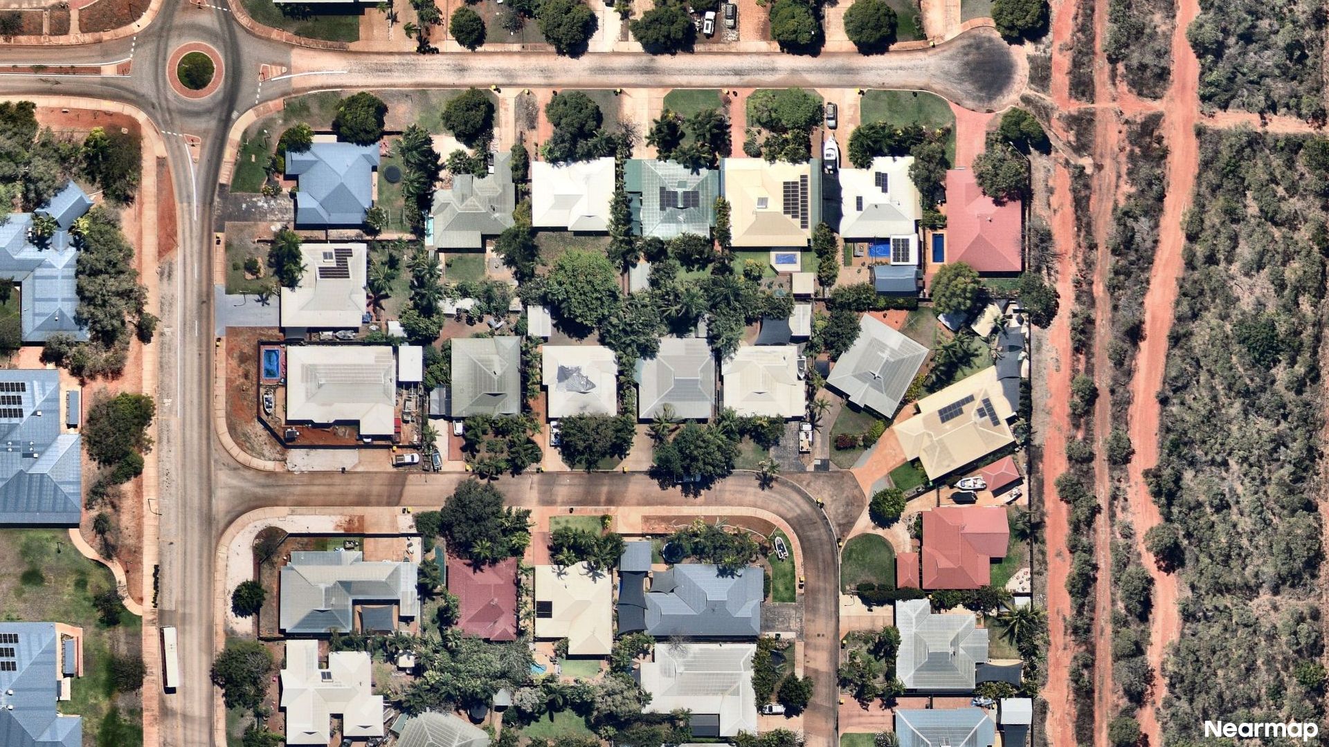 Vertical aerial view