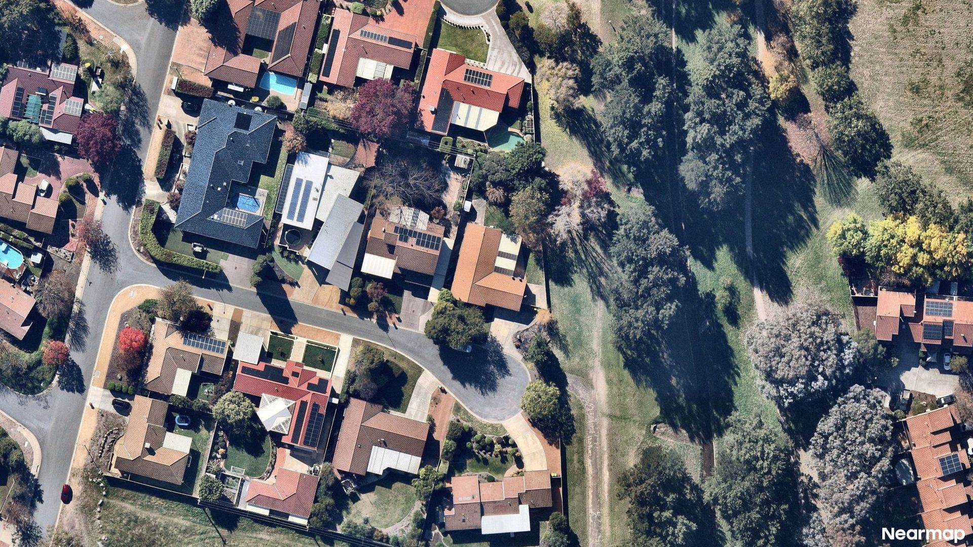 Vertical aerial view