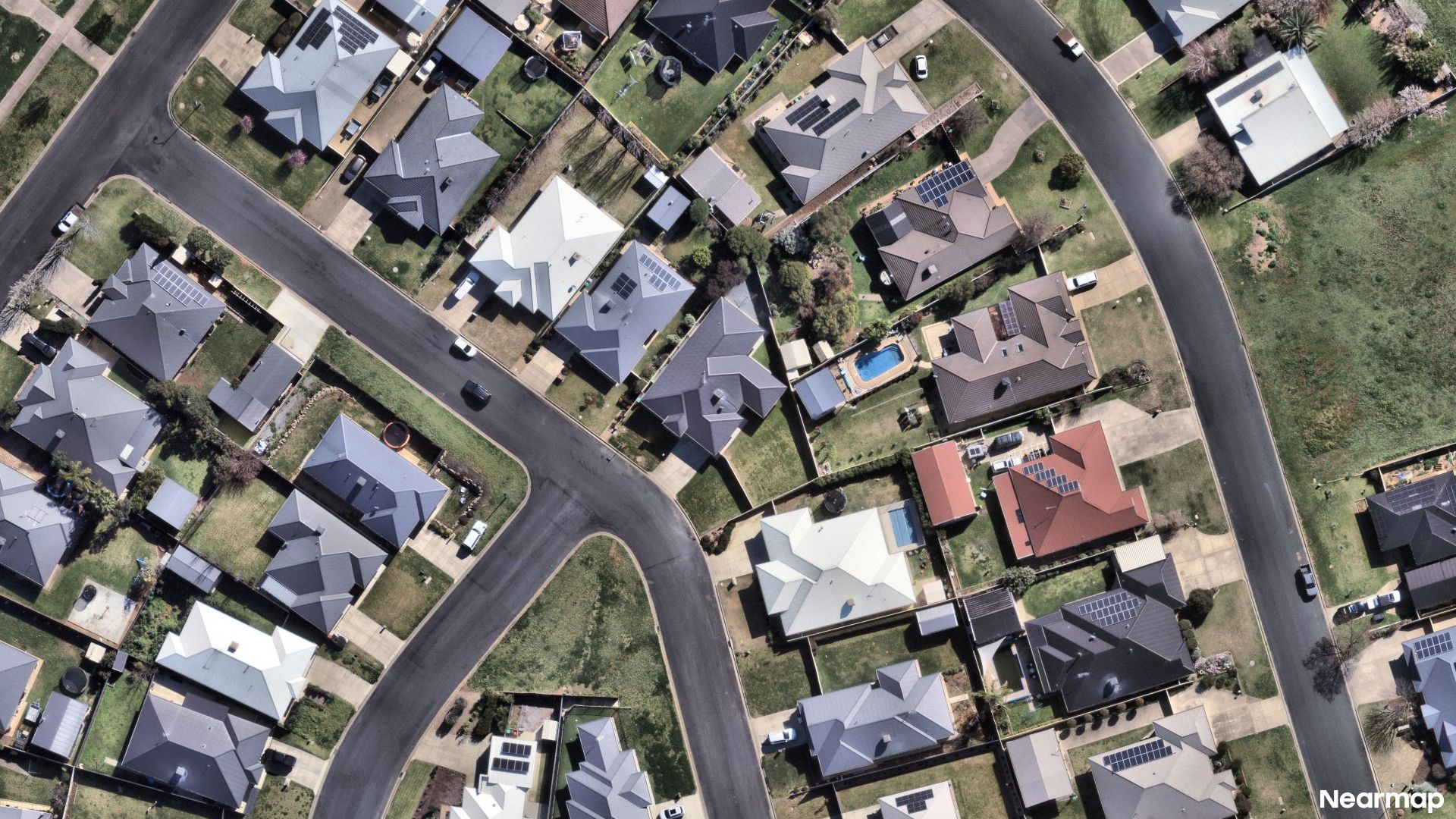Vertical aerial view