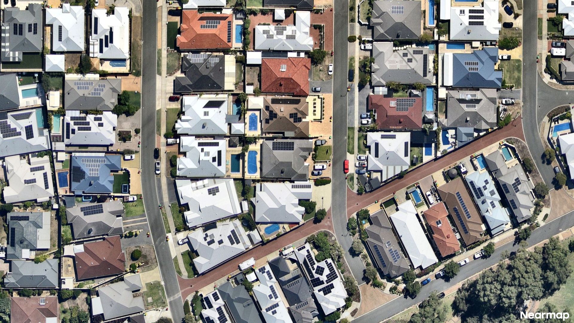Vertical aerial view