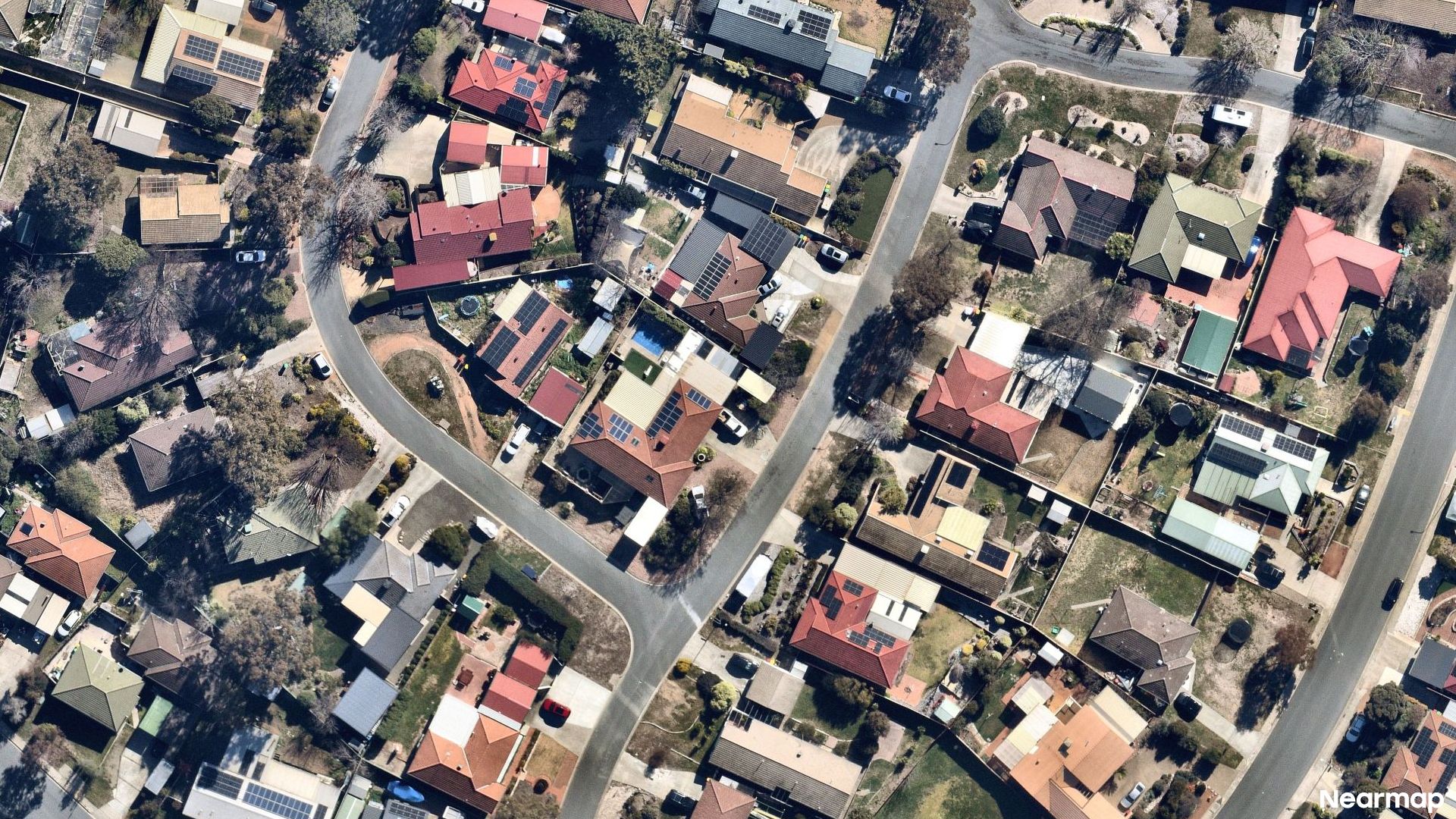 Vertical aerial view